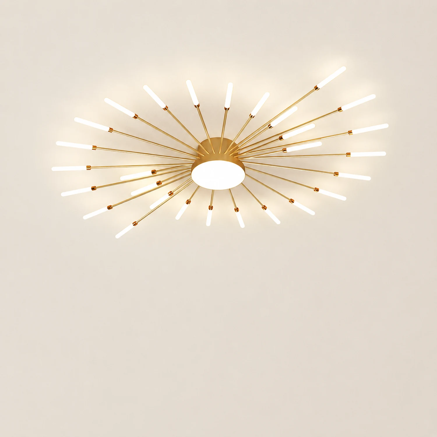 Moderne LED Deckenleuchte aus Metall Dauerhaft für Wohnzimmer - Lumpaz