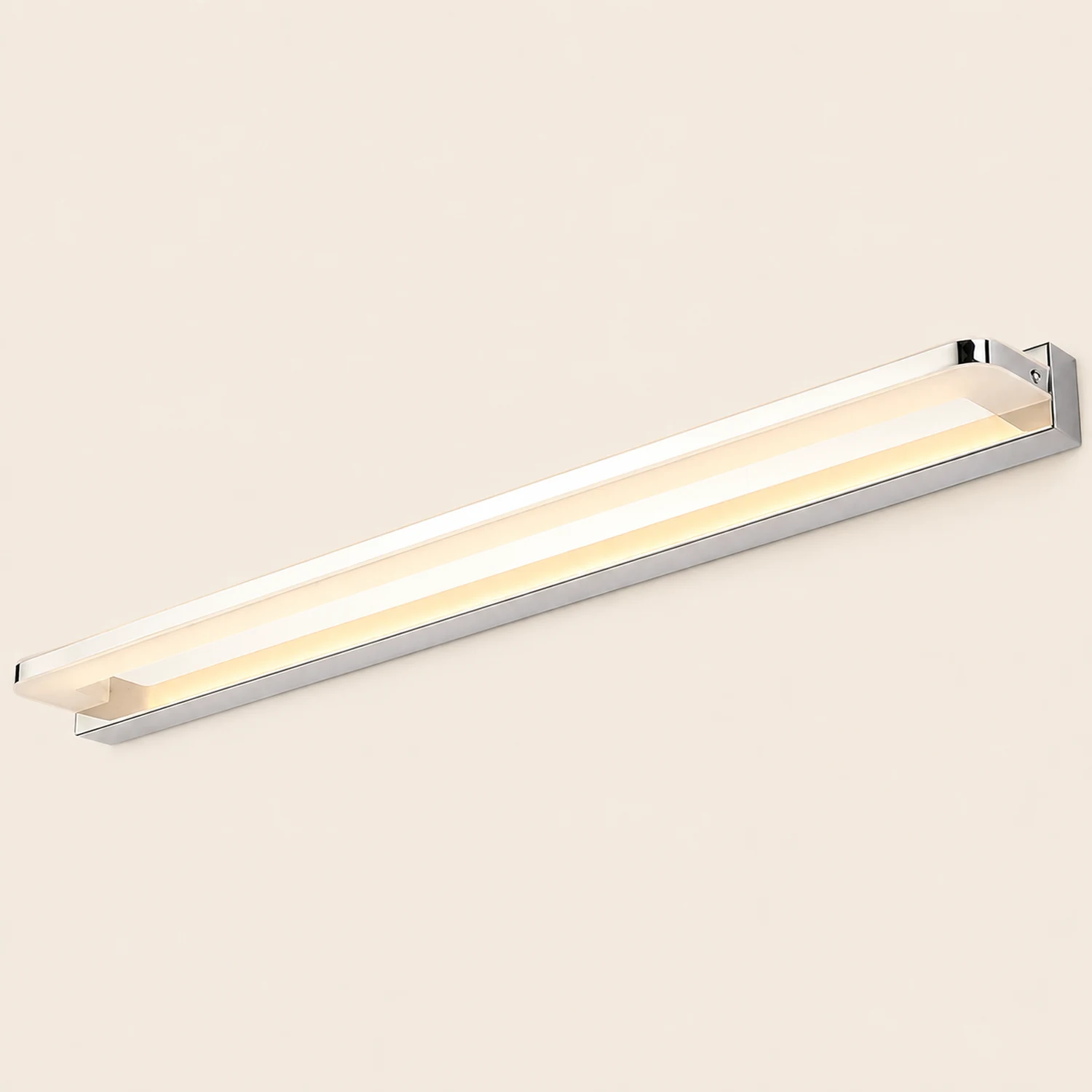 Leigh Spiegelfront Waschtisch-Wandleuchte, Metall, L40/50/60/70CM - Lumpaz