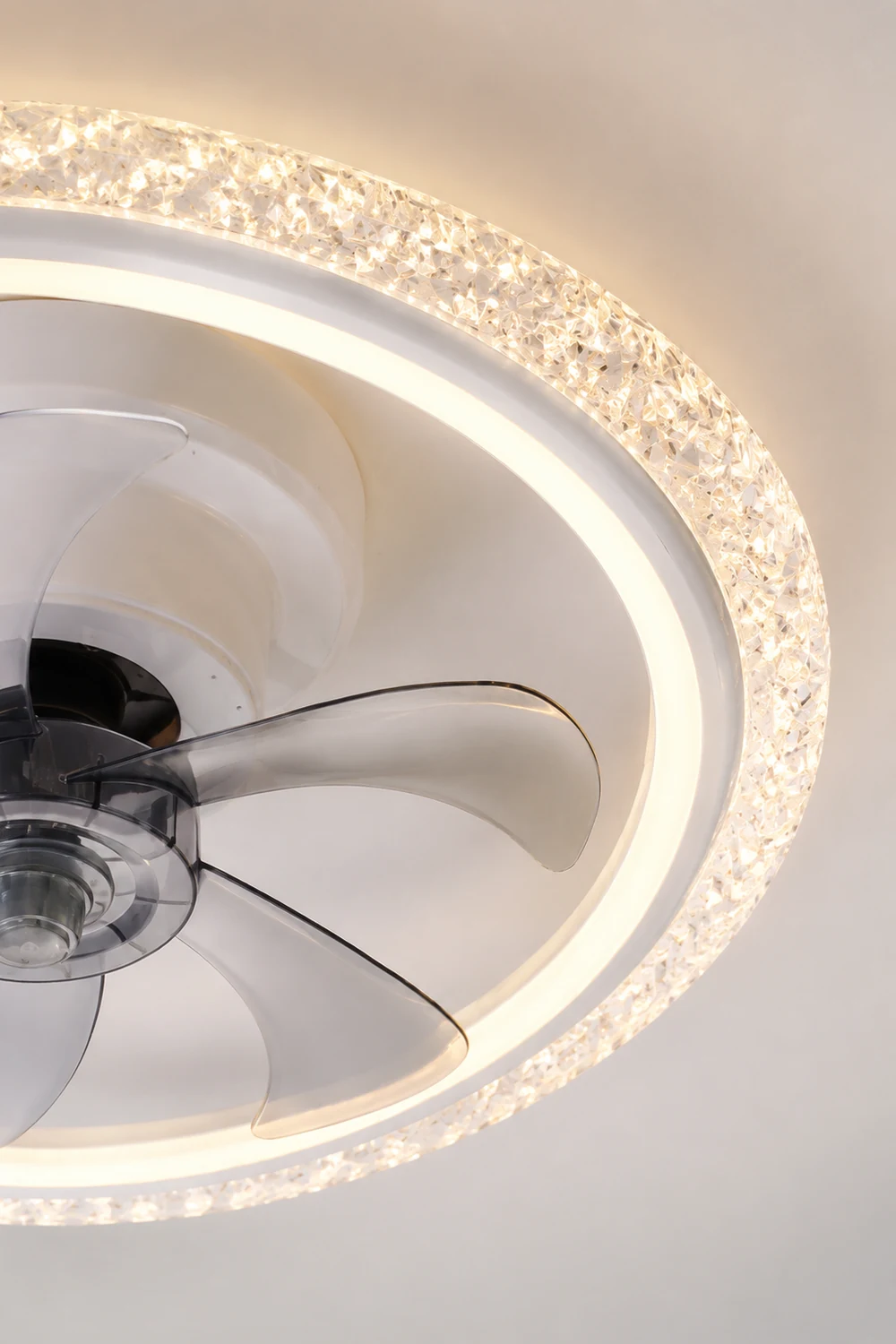 Kirsten Deckenventilator mit Beleuchtung, 2 Farben, 2-flammig, ∅51CM/61CM - Lumpaz