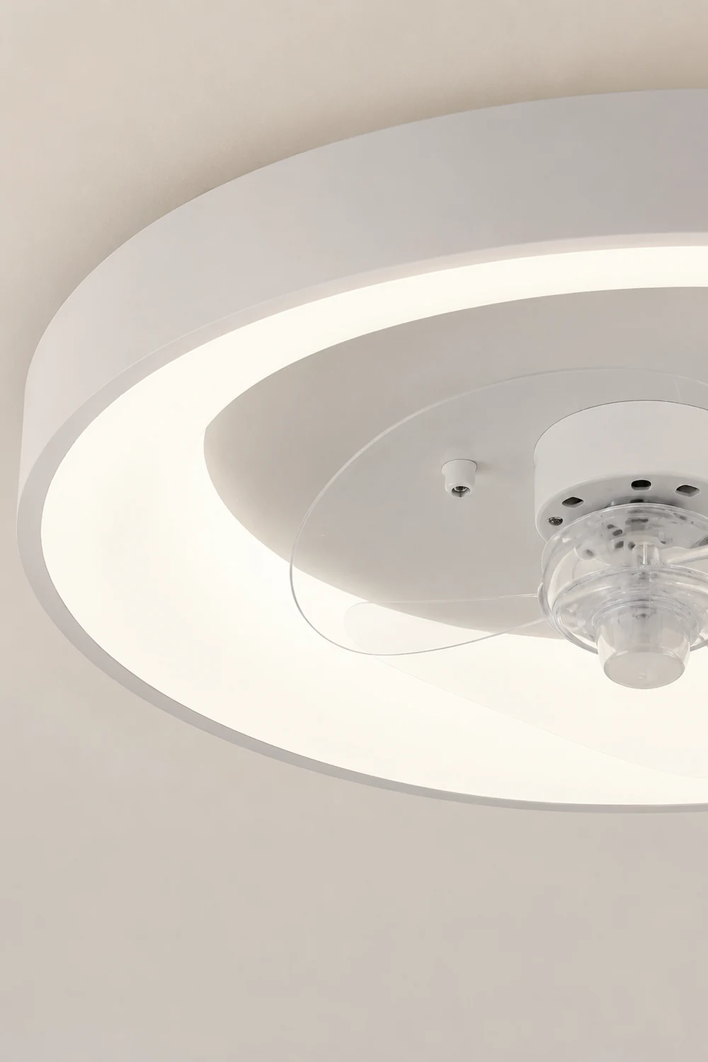 Quinn Deckenventilator mit Beleuchtung Weiß, ∅50CM - Lumpaz