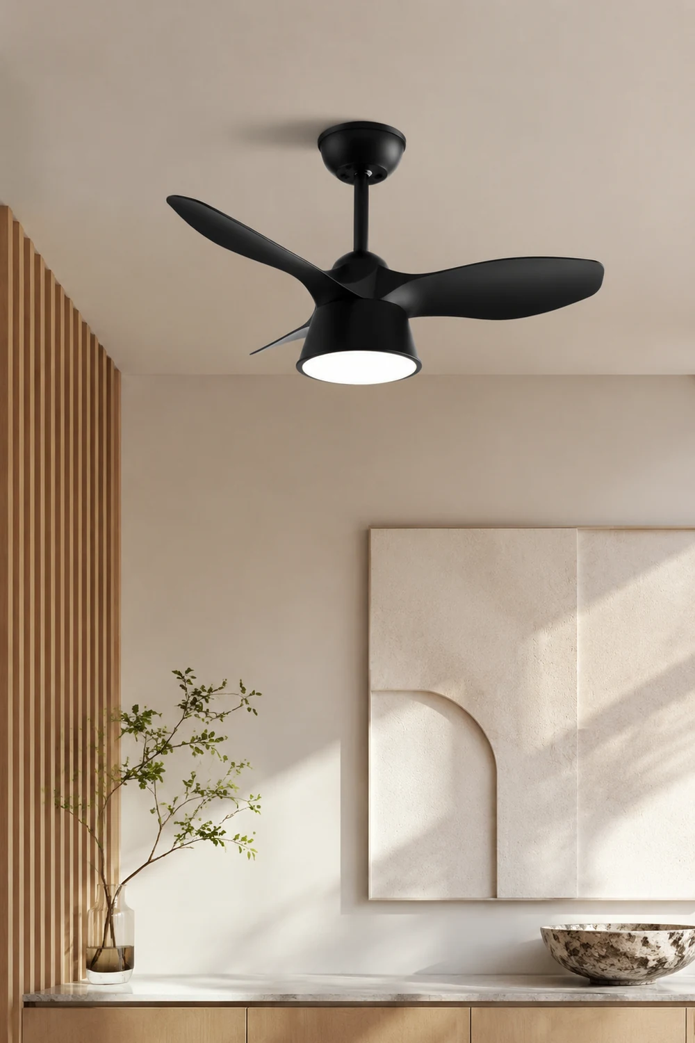 Walters Deckenventilator mit Beleuchtung, 3 Farben, 80CM Lang - Lumpaz