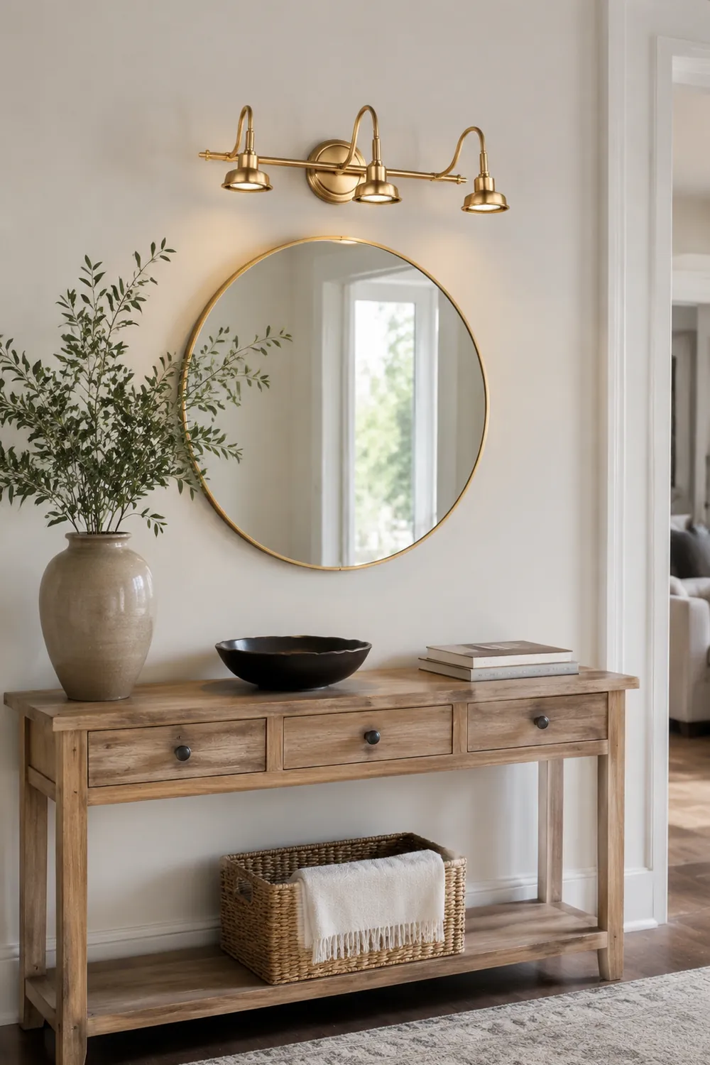 Eryn Postmoderne Goldene Spiegelfront Waschtisch-Wandleuchte, 2/3/4-flammig - Lumpaz