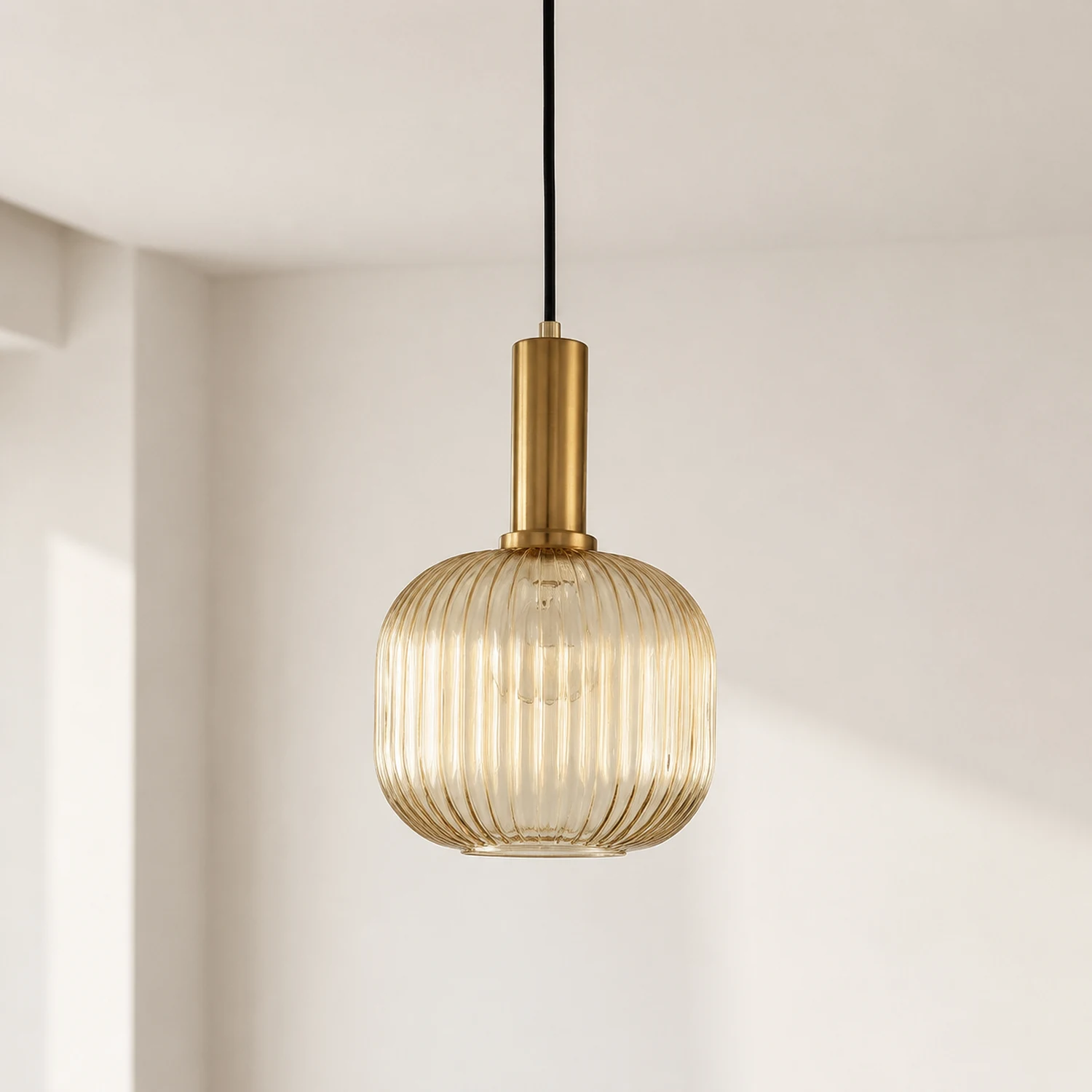 Einfache Stabglaslampe Pendelleuchte Japanische Retro-Lampe für Schlafzimmer - Lumpaz