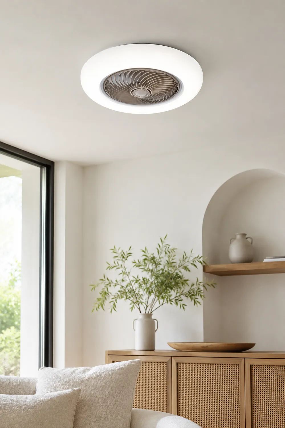 Morandi Deckenventilator mit Beleuchtung, 5 Farben, ∅52CM - Lumpaz