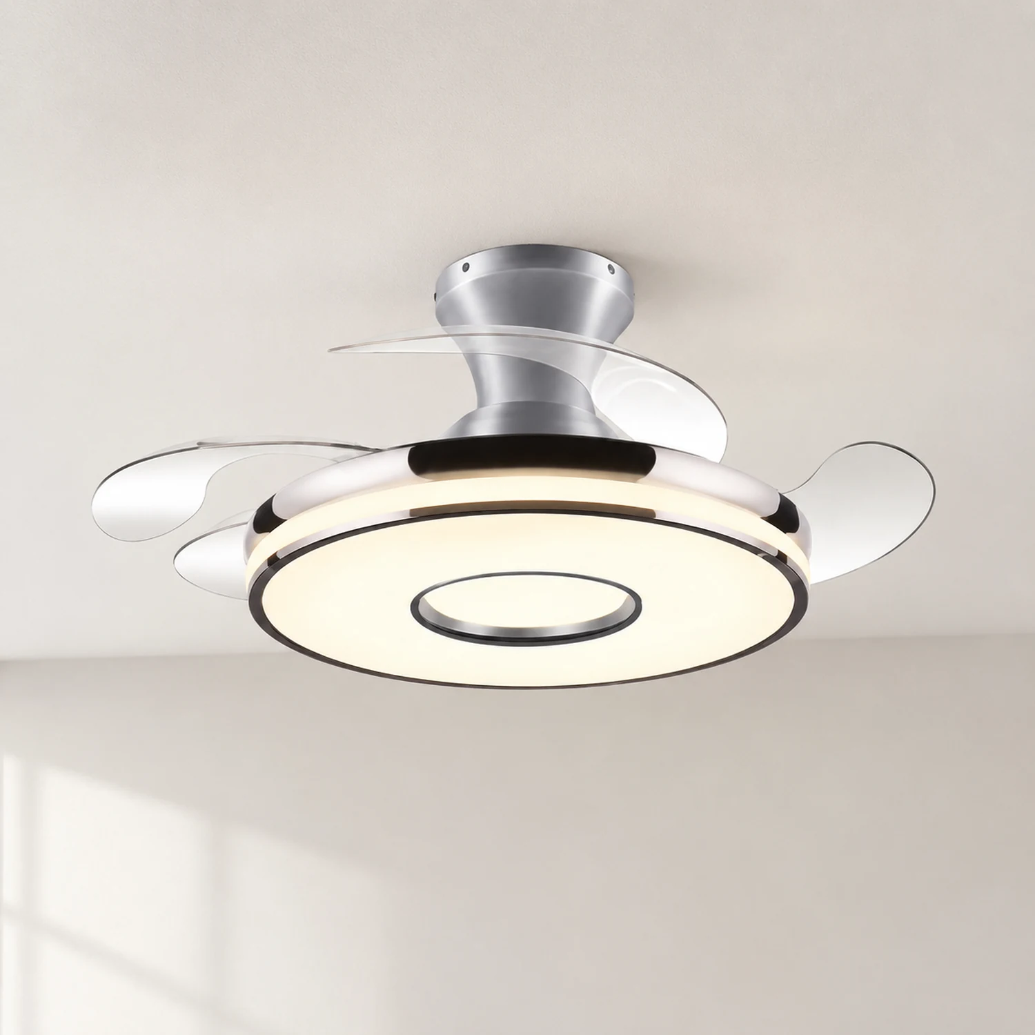 Quinn Deckenventilator mit Beleuchtung, 2 Farben, ∅91/108/122CM - Lumpaz
