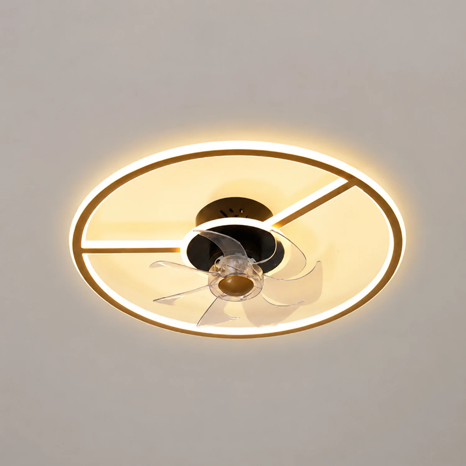 Lacey 2-Deckenventilator mit Beleuchtung, 2 Farben, ∅46/55/90/107CM - Lumpaz