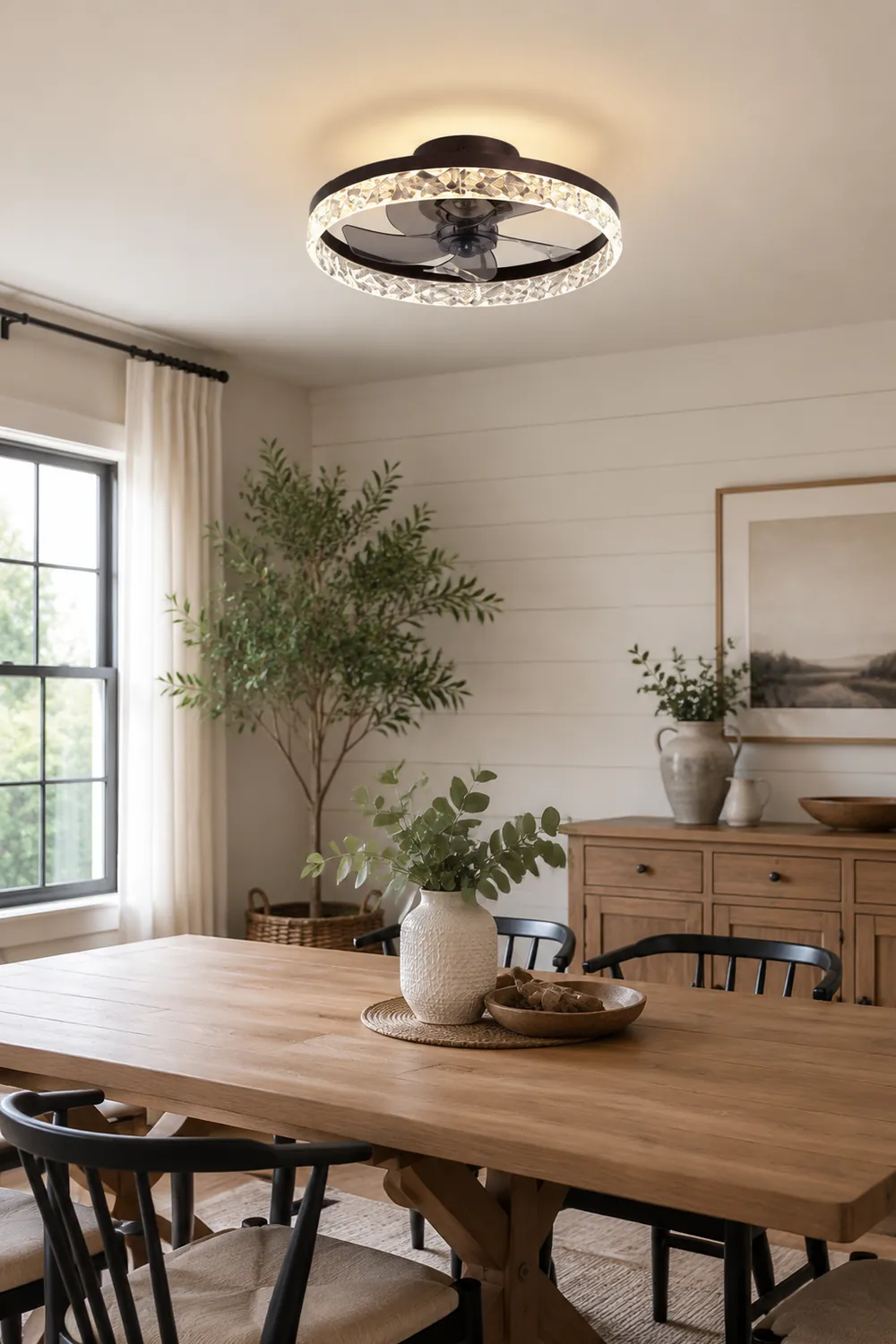 Kirsten Deckenventilator mit Beleuchtung, 4 Farben, 1-flammig, ∅50CM - Lumpaz