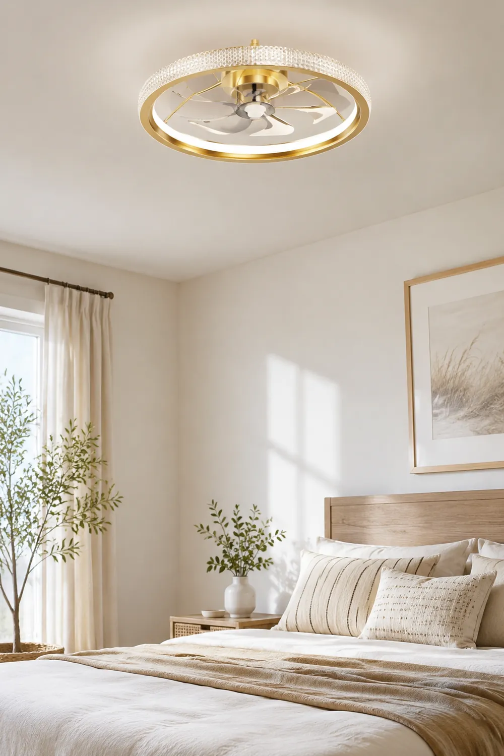 Kirsten Deckenventilator mit Beleuchtung 3/7-Blatt, 2 Stile, ∅50CM - Lumpaz