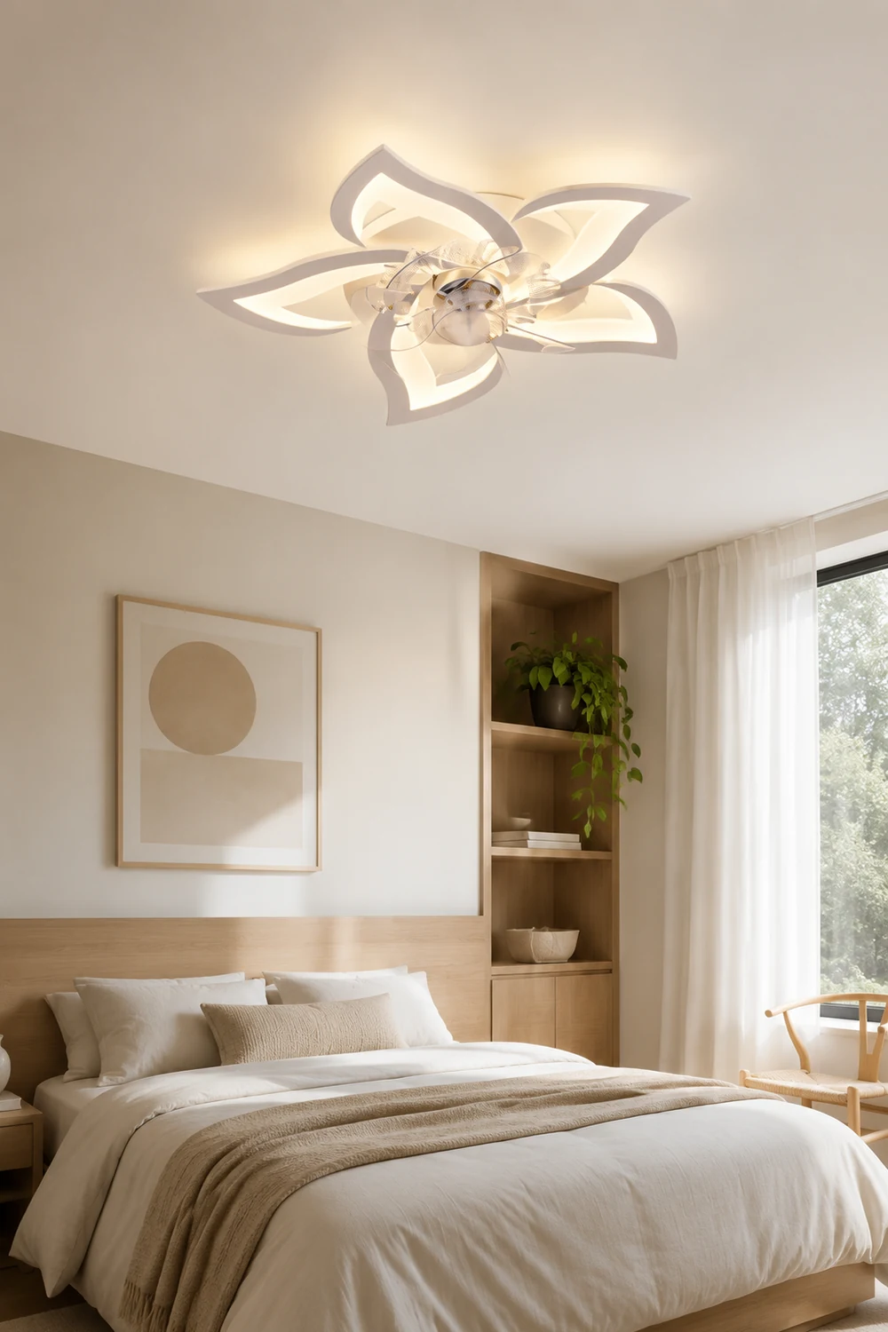 Hana Deckenventilator mit Beleuchtung, 8 Stile - Lumpaz