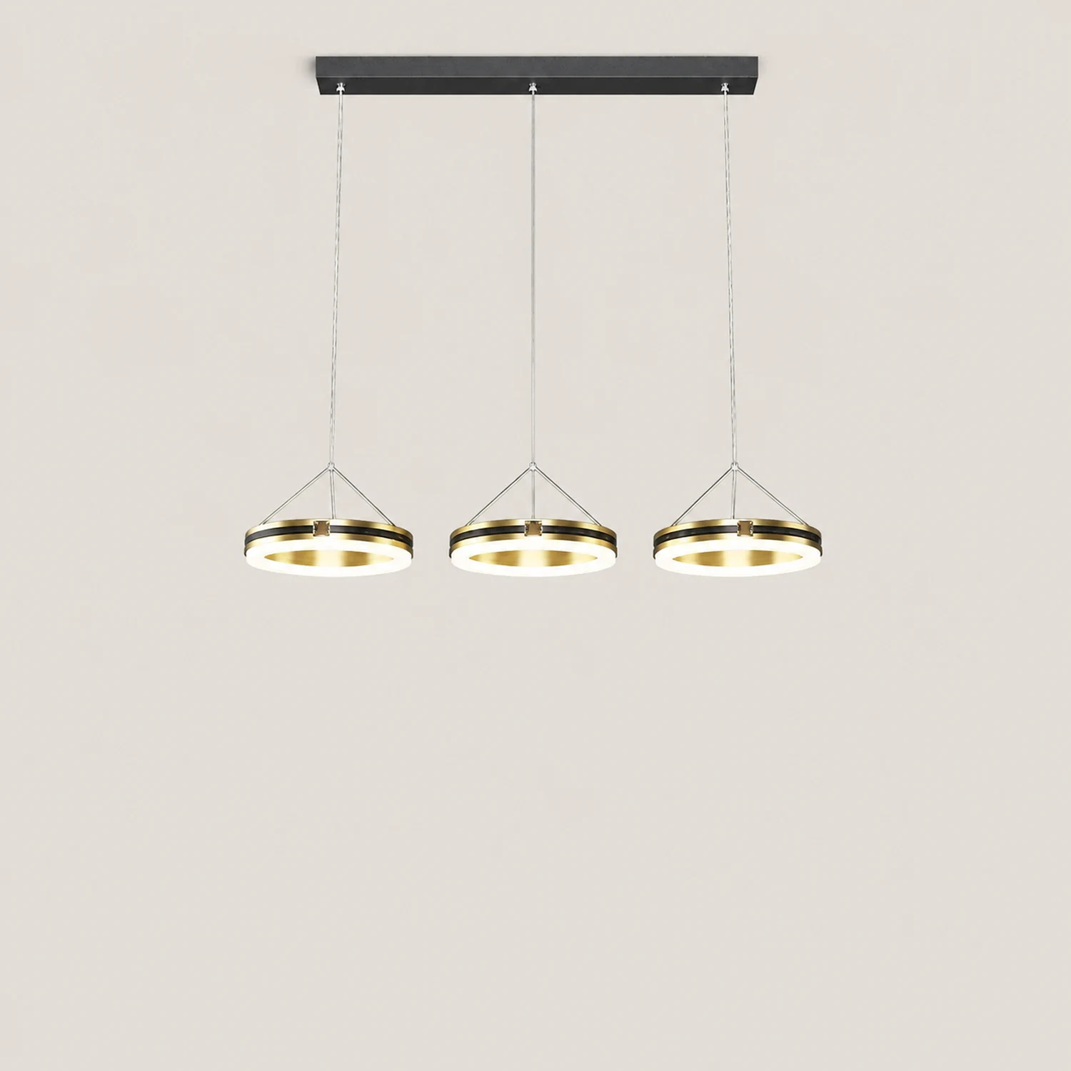 Evette LED Pendelleuchte für Esszimmer Metall, 3-flammig - Lumpaz