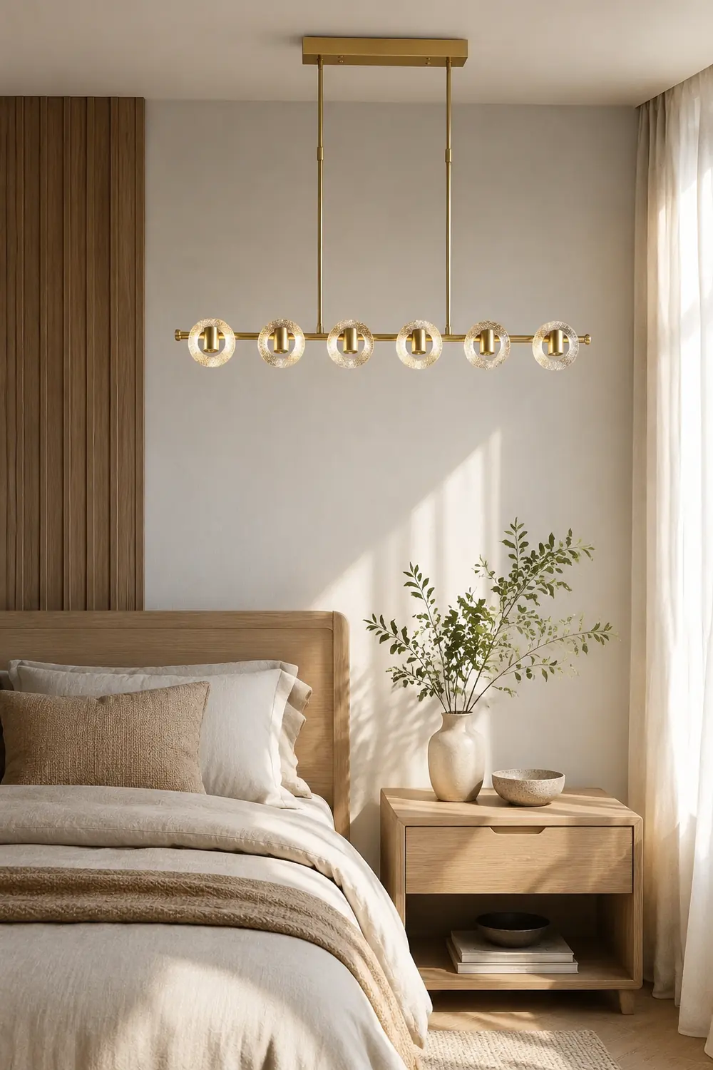 Marmor Einfacher Kupfer Kronleuchter Schlafzimmer Licht Luxus - Lumpaz
