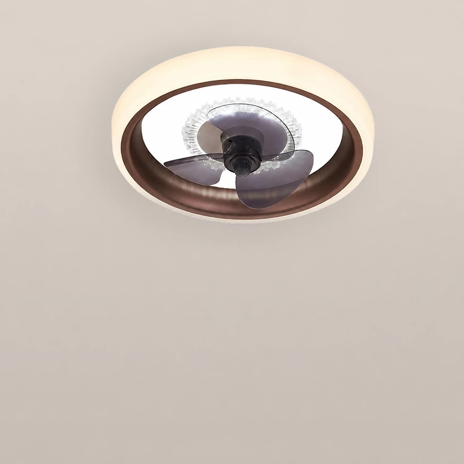 Morandi Deckenventilator mit Beleuchtung, 6 Farben, ∅50CM - Lumpaz