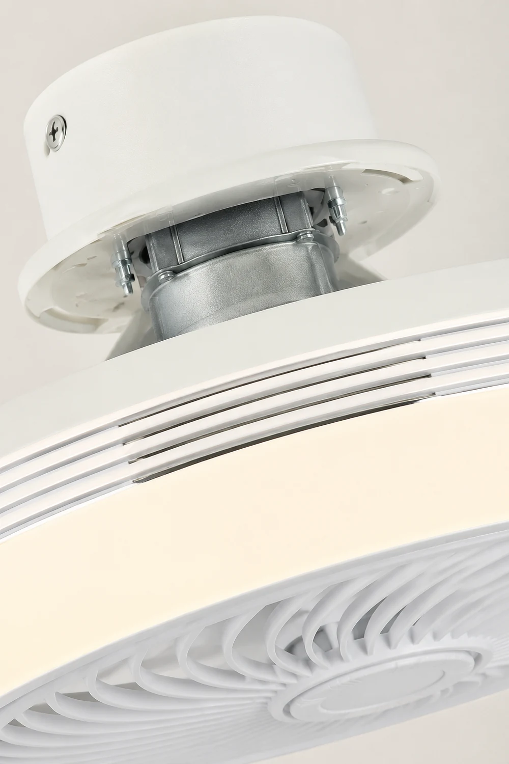 Edge Deckenventilator mit Beleuchtung, 2 Farben, ∅50CM - Lumpaz
