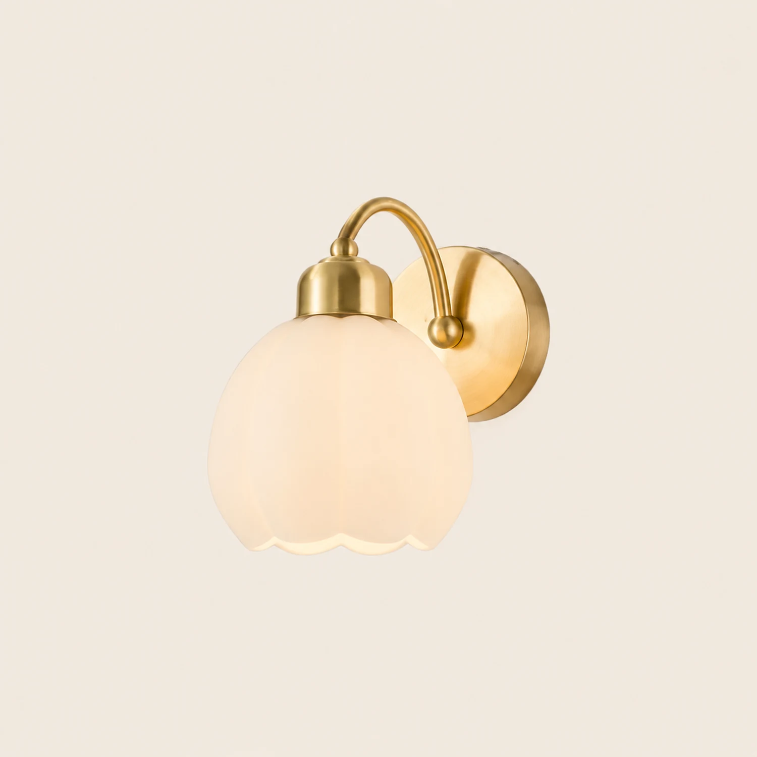 Lily Spiegelfront Wandleuchte Blume, ∅15CM - Lumpaz