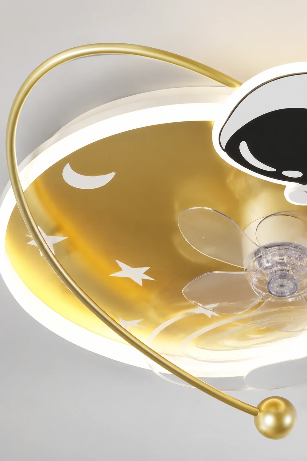 Fateh Deckenventilator mit Beleuchtung Astronaut, 3 Stile/Farben, ∅50/58CM - Lumpaz