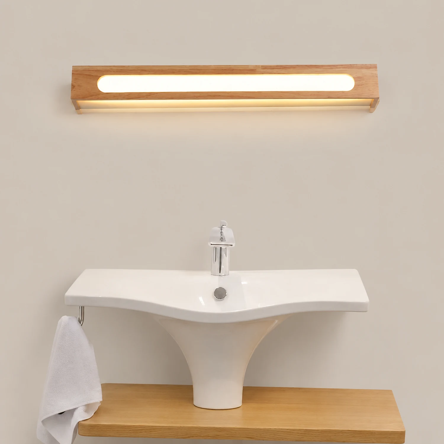 Ozawa Spiegelfront Waschtisch-Wandleuchte, 3 Stile - Lumpaz