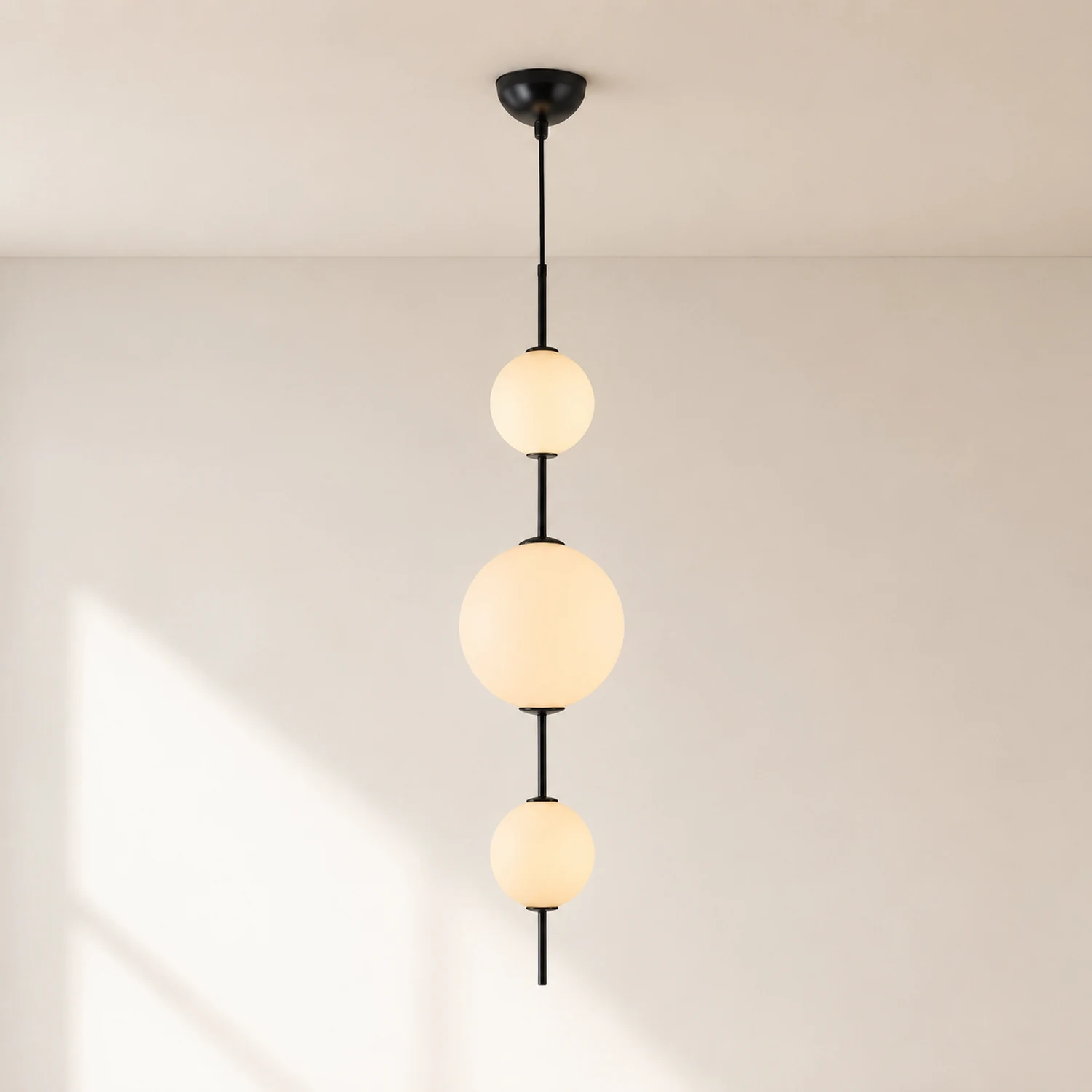 Valentina Pendelleuchte, 3 Stile, Metall & Glas - Lumpaz