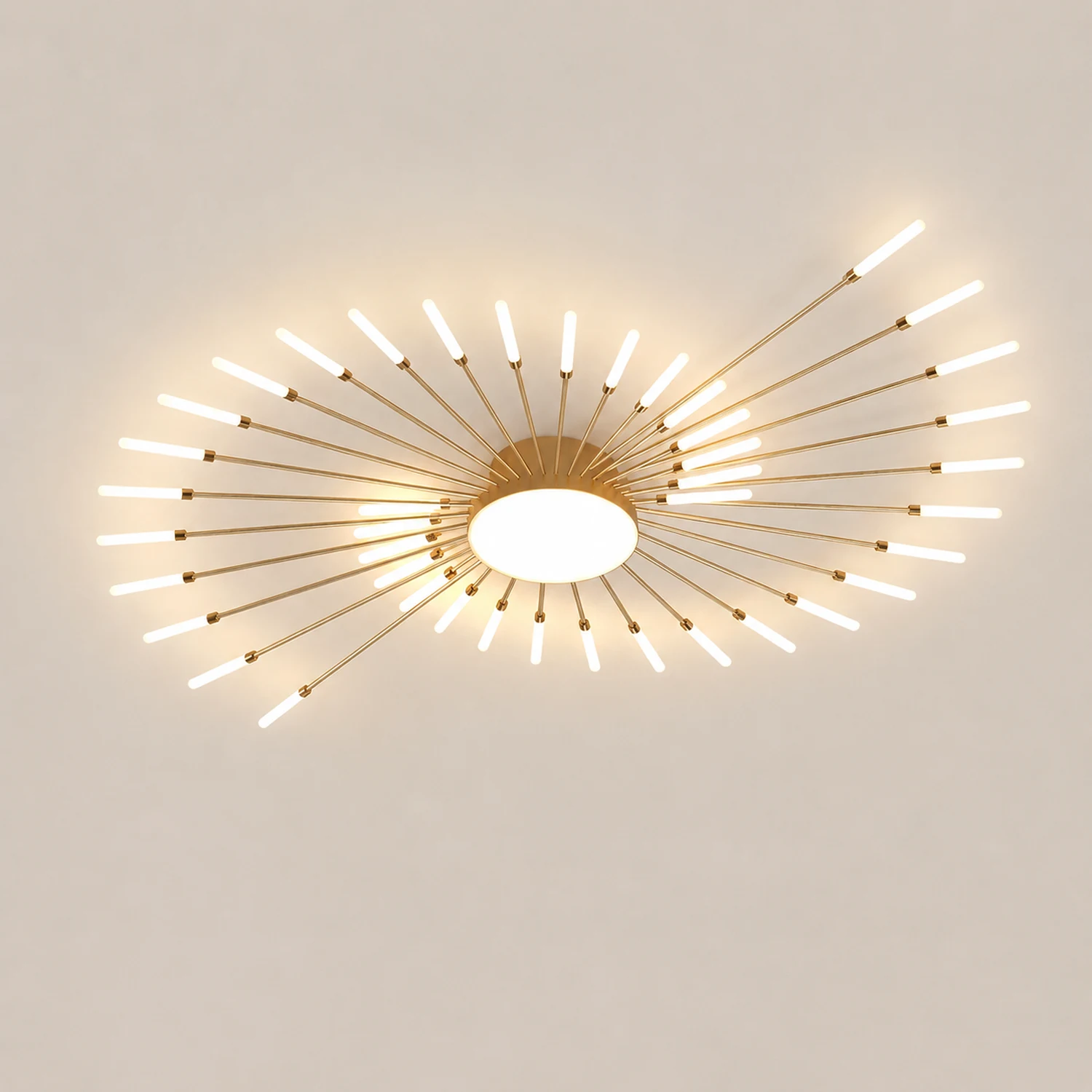 Moderne LED Deckenleuchte aus Metall Dauerhaft für Wohnzimmer - Lumpaz