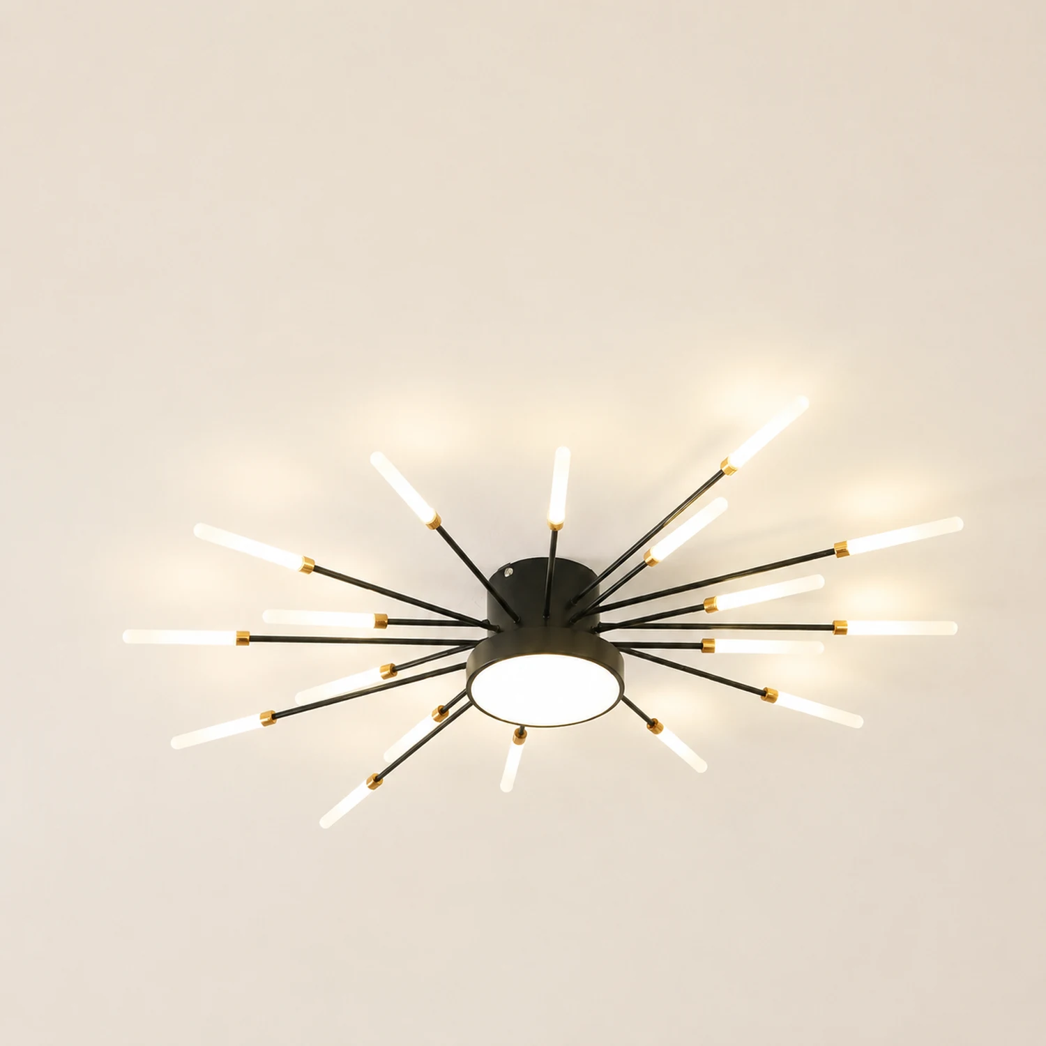 Moderne LED Deckenleuchte aus Metall Dauerhaft für Wohnzimmer - Lumpaz