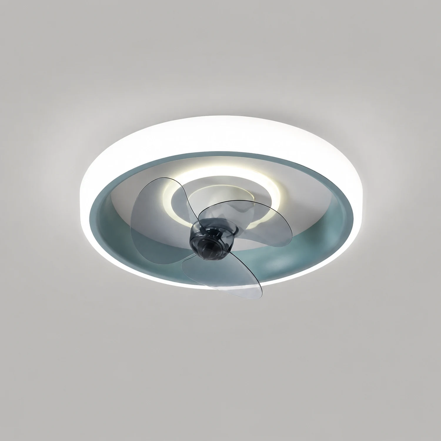 Quinn Deckenventilator mit Beleuchtung, 6 Farben, 2-flammig, ∅60CM - Lumpaz