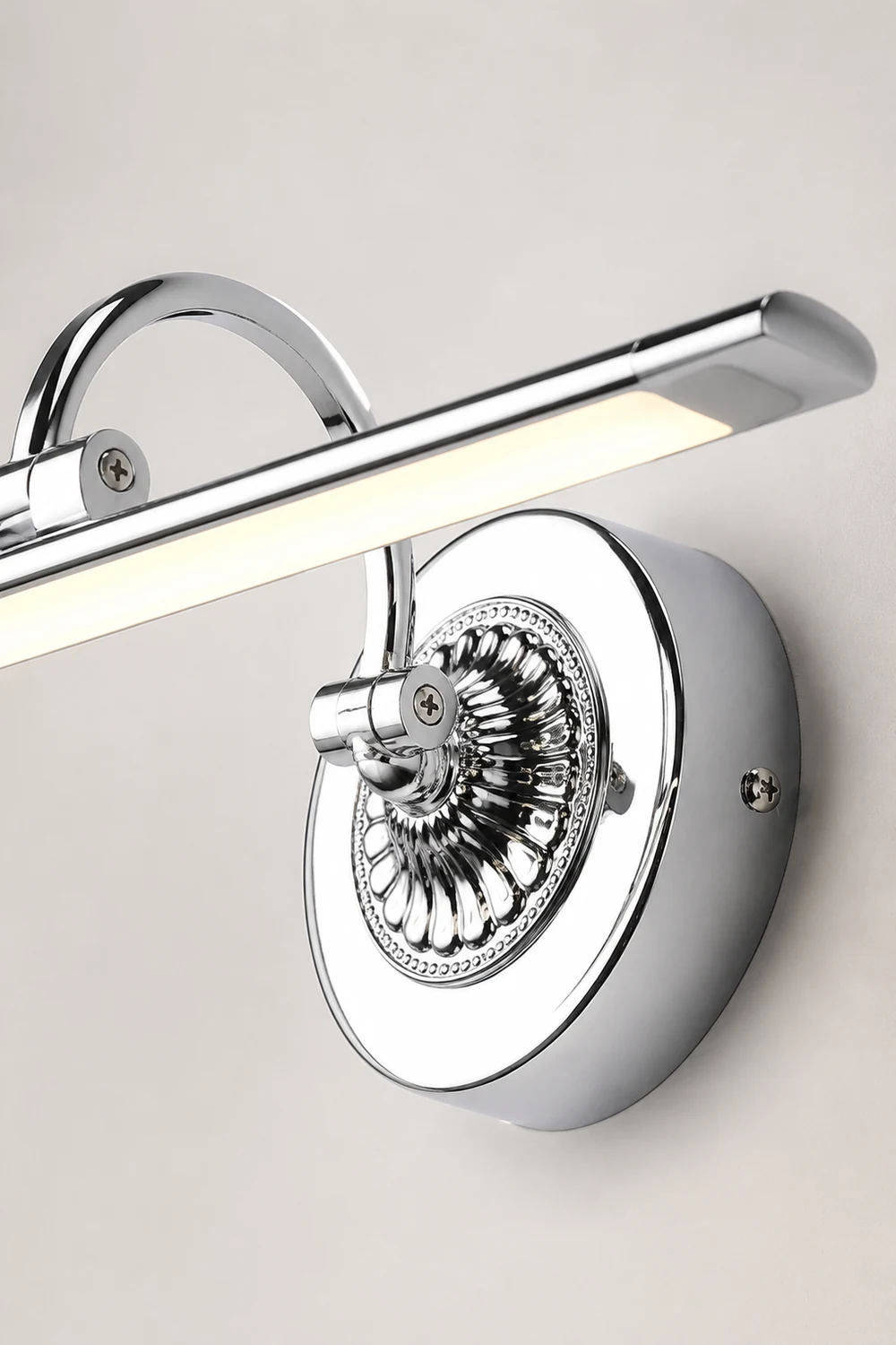 Leigh Spiegelfront Waschtisch-Wandleuchte, L 42/55CM - Lumpaz