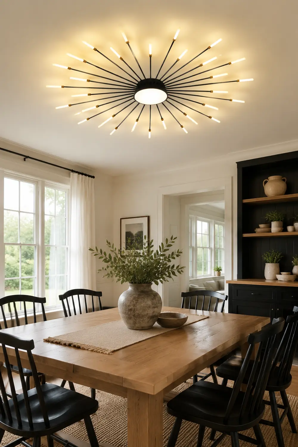 Moderne LED Deckenleuchte aus Metall Dauerhaft für Wohnzimmer - Lumpaz