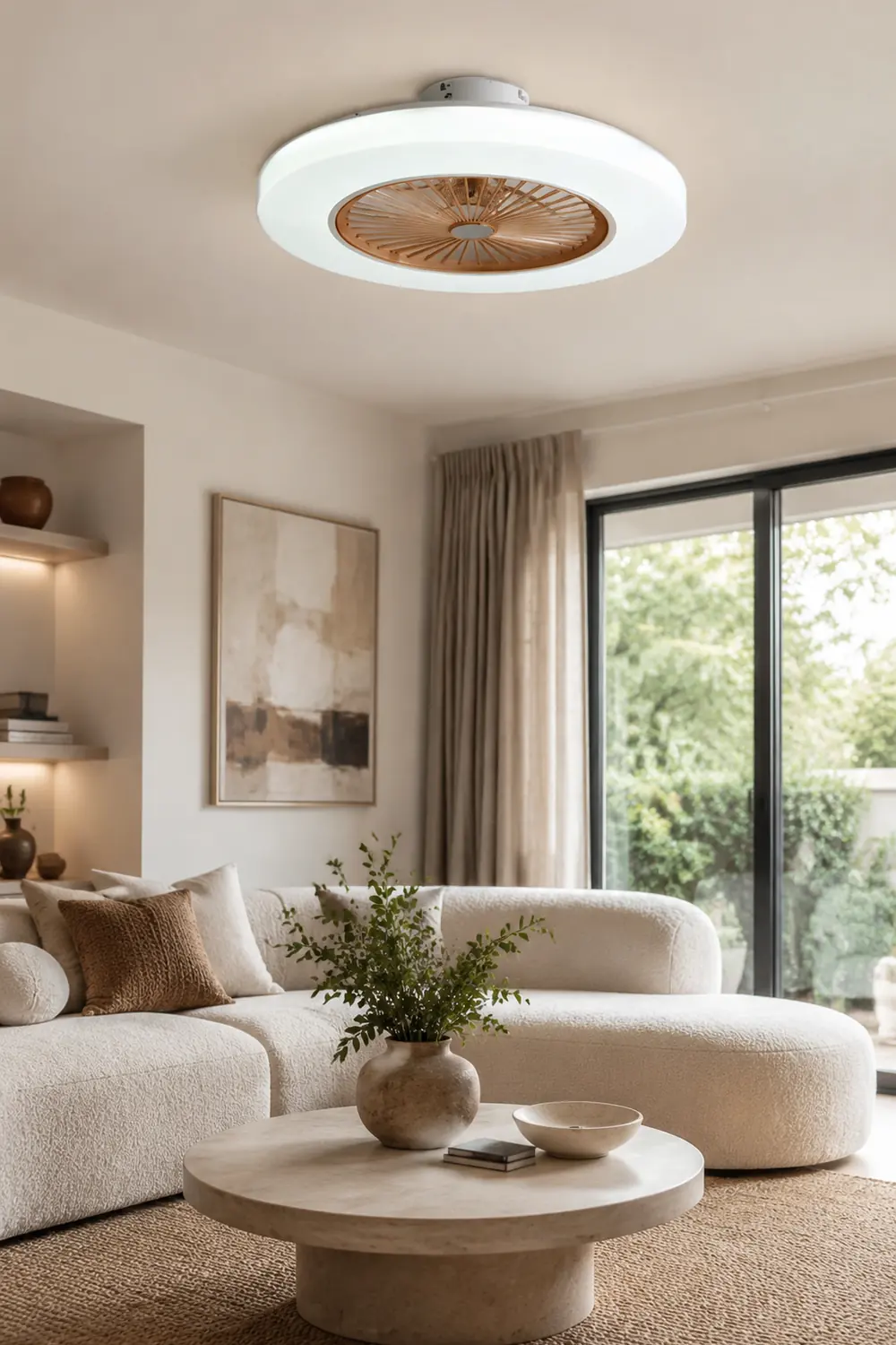 Morandi Deckenventilator mit Beleuchtung, 5 Farben, ∅58CM - Lumpaz