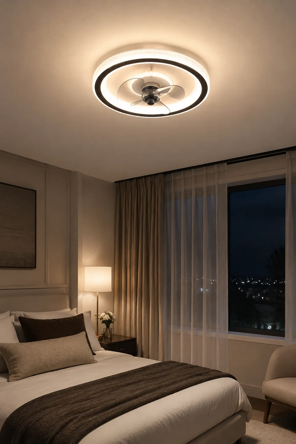 Kirsten Deckenventilator mit Beleuchtung 3-Blatt, ∅50CM - Lumpaz