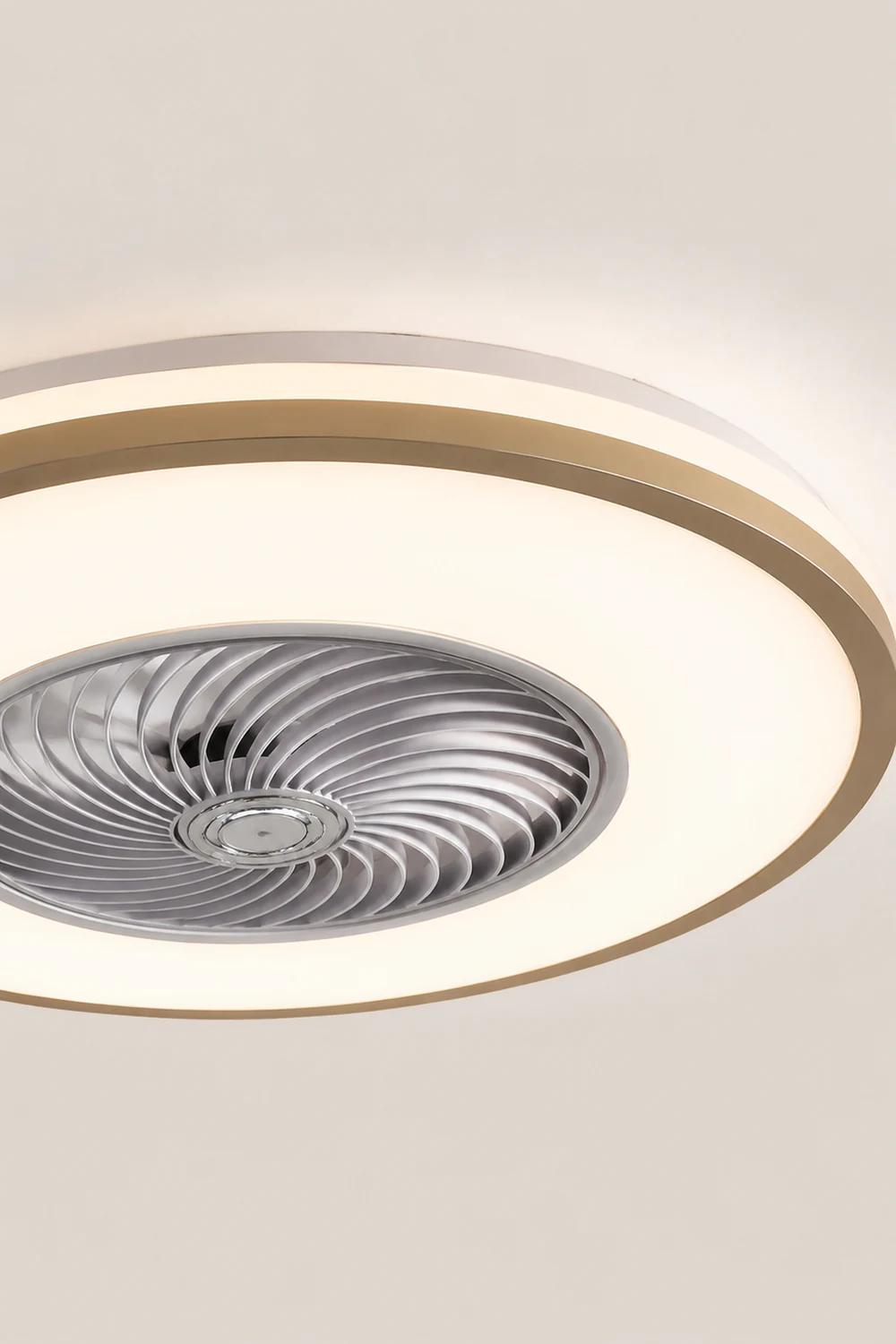 Quinn Deckenventilator mit Beleuchtung 3-Blatt, 8 Farben, ∅50CM - Lumpaz