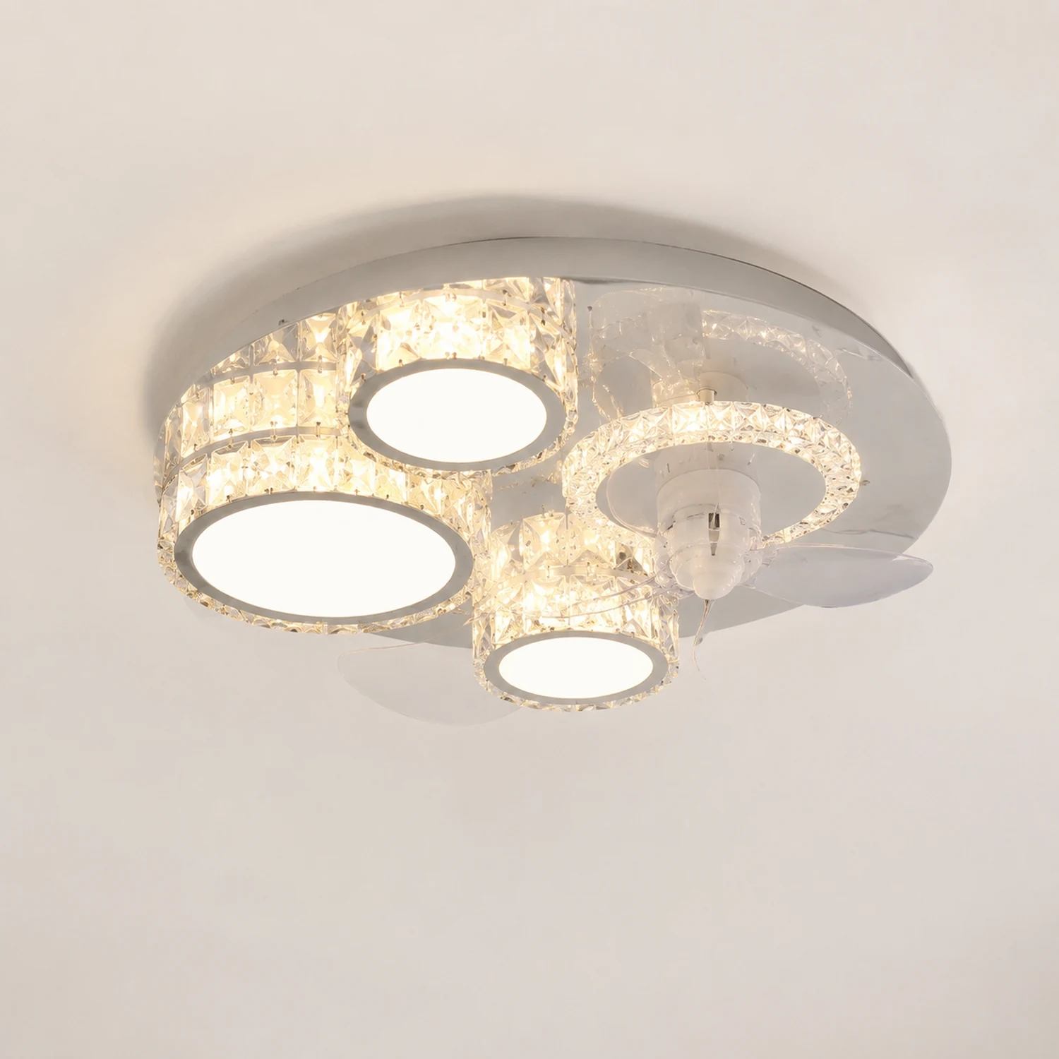 Kirsten Deckenventilator mit Beleuchtung, 12 Stile, ∅50CM/58CM/56CM/70CM - Lumpaz