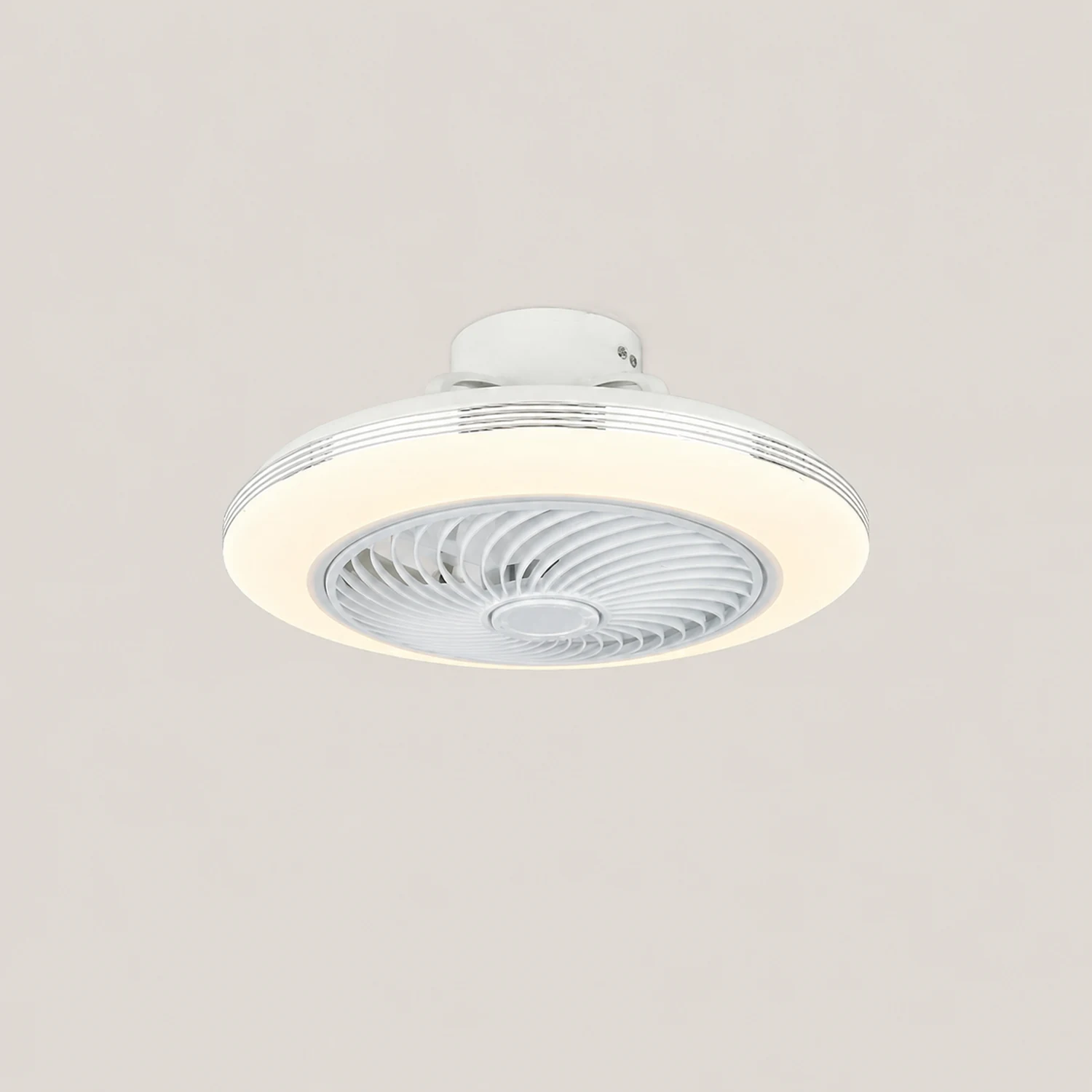 Edge Deckenventilator mit Beleuchtung, 2 Farben, ∅50CM - Lumpaz