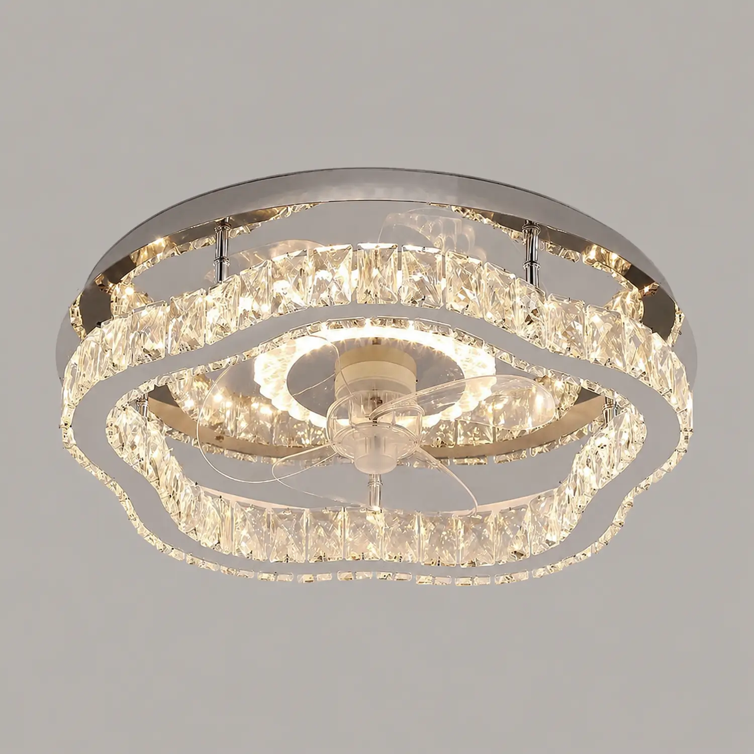 Kirsten Deckenventilator mit Beleuchtung, 12 Stile, ∅50CM/58CM/56CM/70CM - Lumpaz