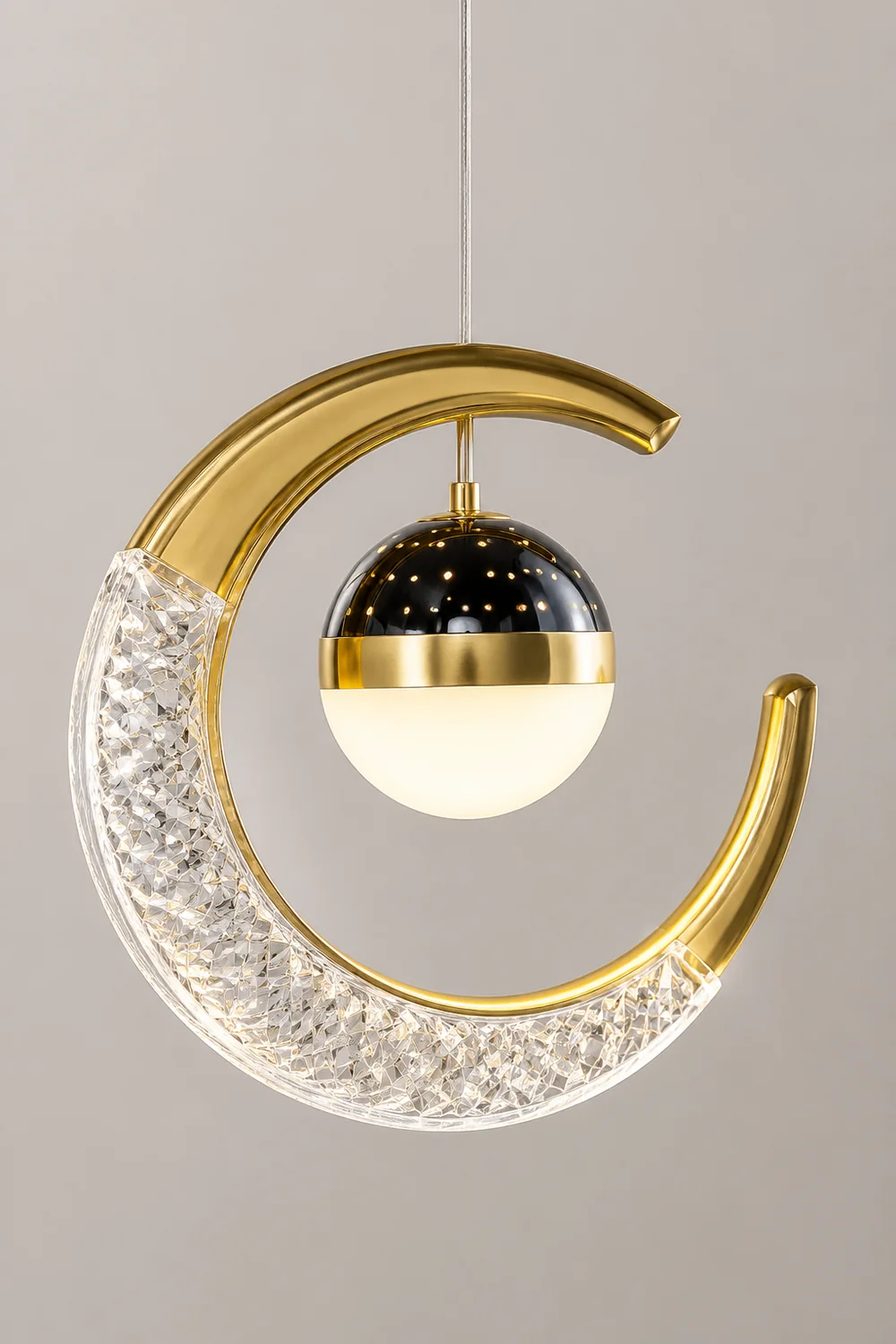 Madina LED Pendelleuchte Mond Sternenklar - Lumpaz