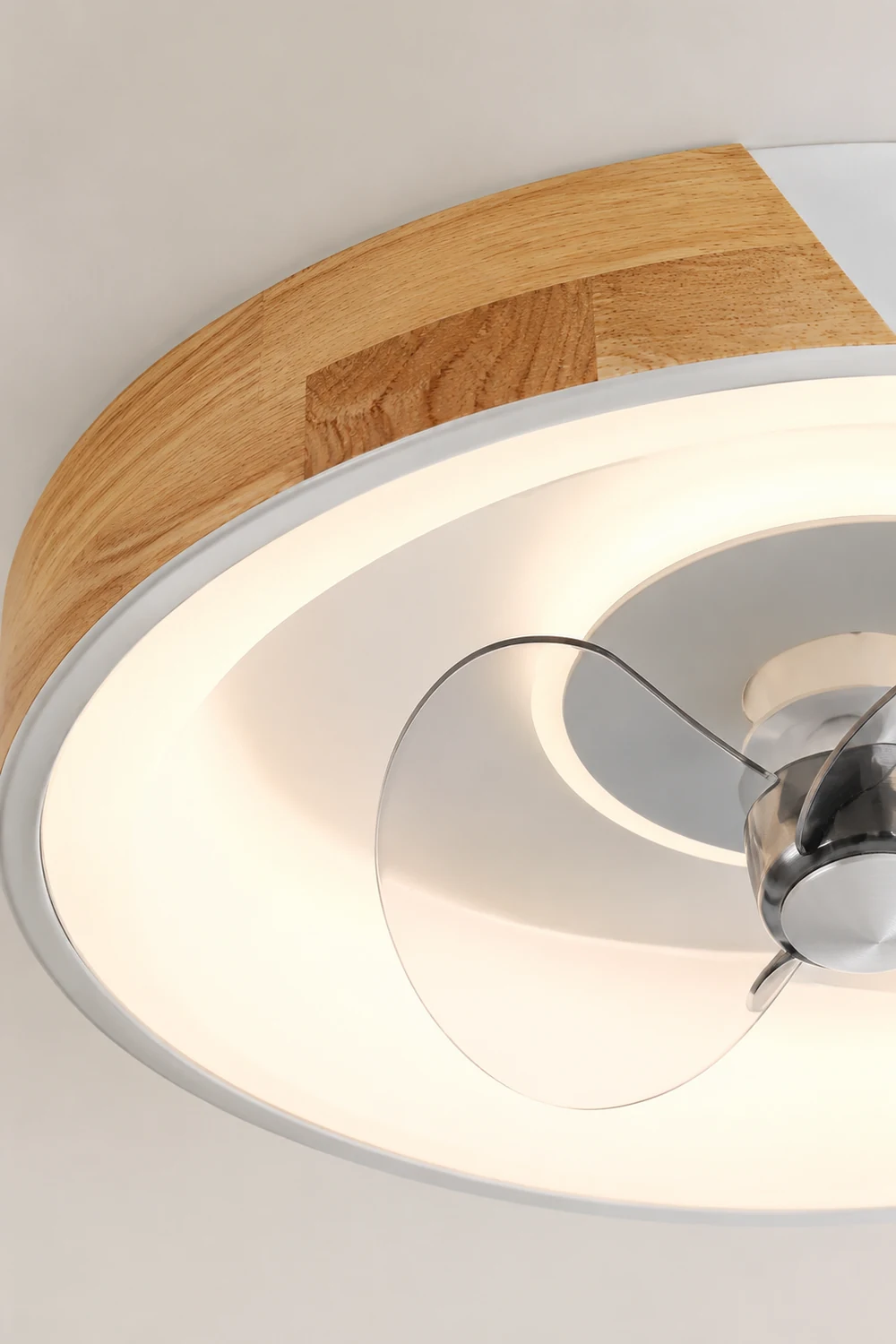 Ozawa Deckenventilator mit Beleuchtung, 3 Farben, ∅50CM - Lumpaz