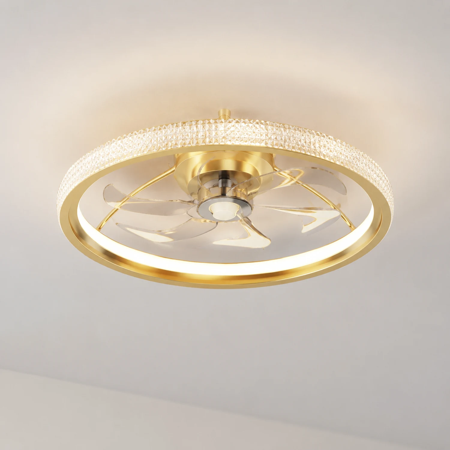 Kirsten Deckenventilator mit Beleuchtung 3/7-Blatt, 2 Stile, ∅50CM - Lumpaz