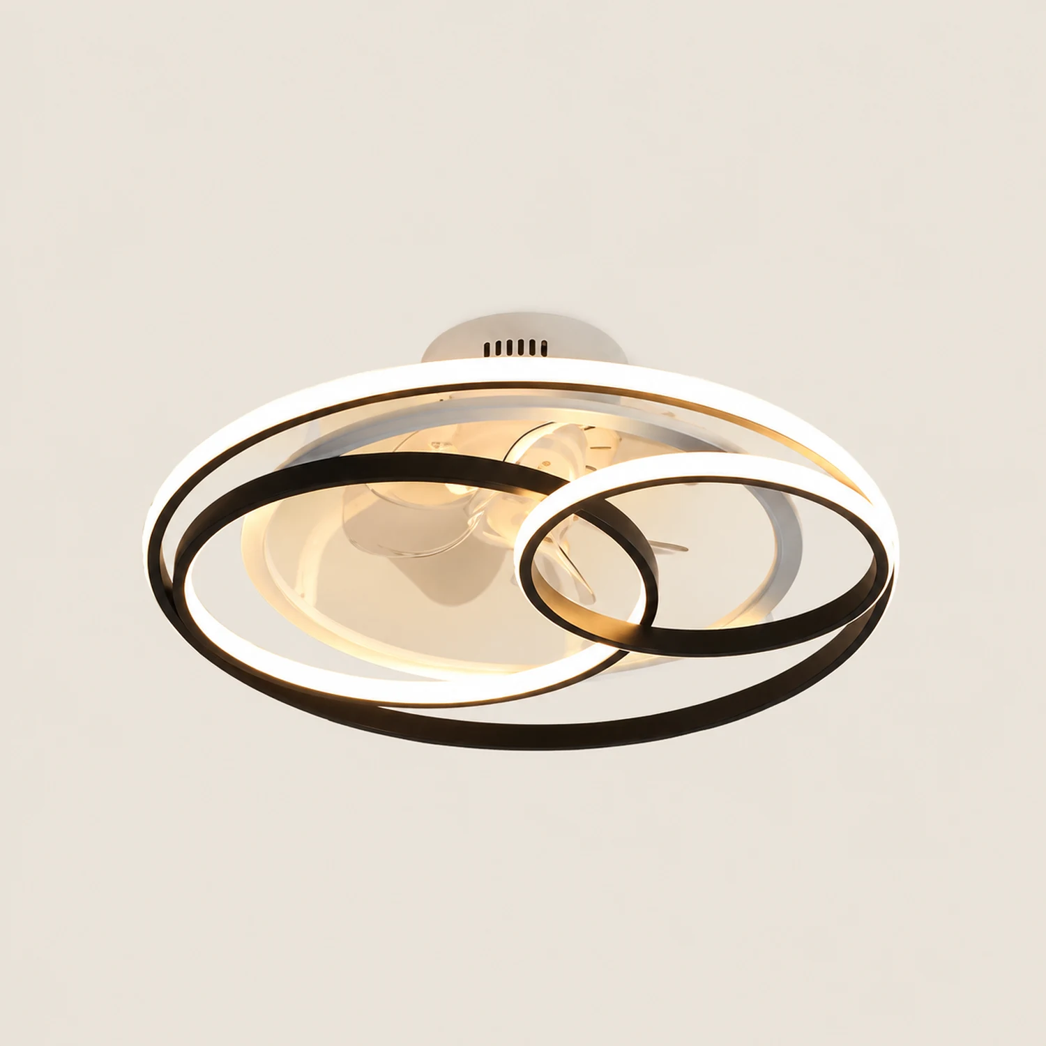 Arisha Deckenventilator mit Beleuchtung 4-Ring, ∅55/60CM - Lumpaz