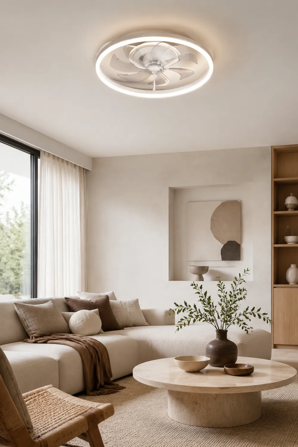 Kirsten Deckenventilator mit Beleuchtung 3/7-Blatt, 8 Stile, ∅50CM/60CM - Lumpaz