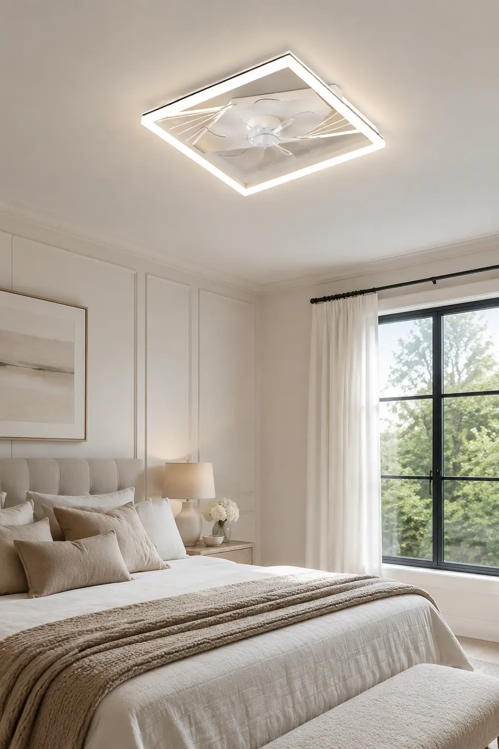 Kirsten Deckenventilator mit Beleuchtung 3/7-Blatt, 8 Stile, ∅50CM/60CM - Lumpaz