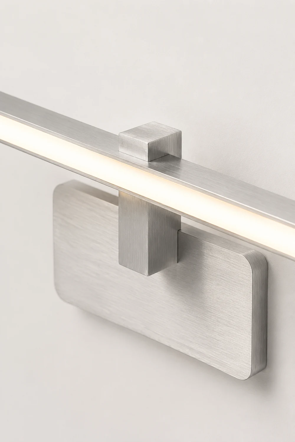 Leigh Spiegelfront Waschtisch-Wandleuchte, Silber, L 39/49/59CM - Lumpaz