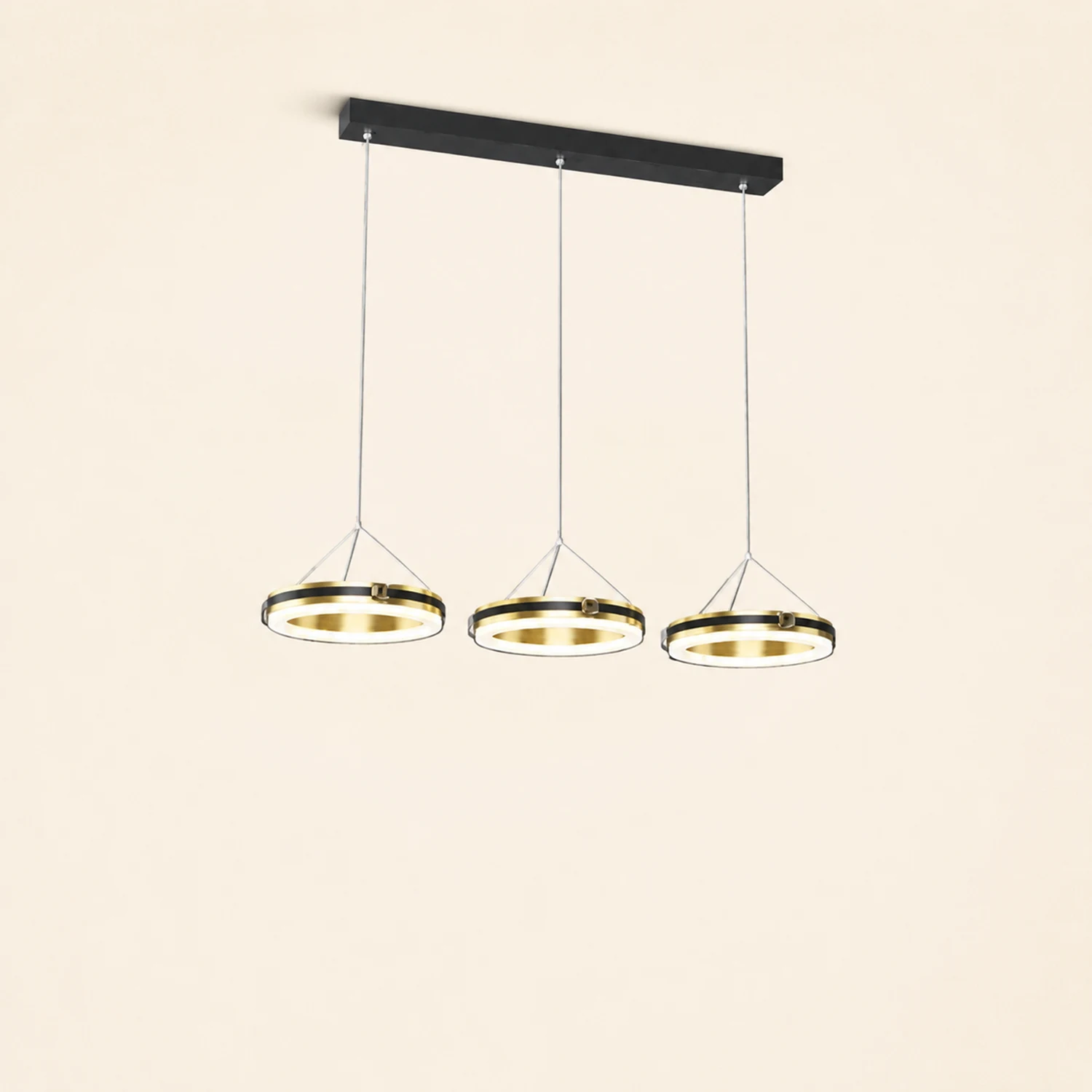 Evette LED Pendelleuchte für Esszimmer Metall, 3-flammig - Lumpaz