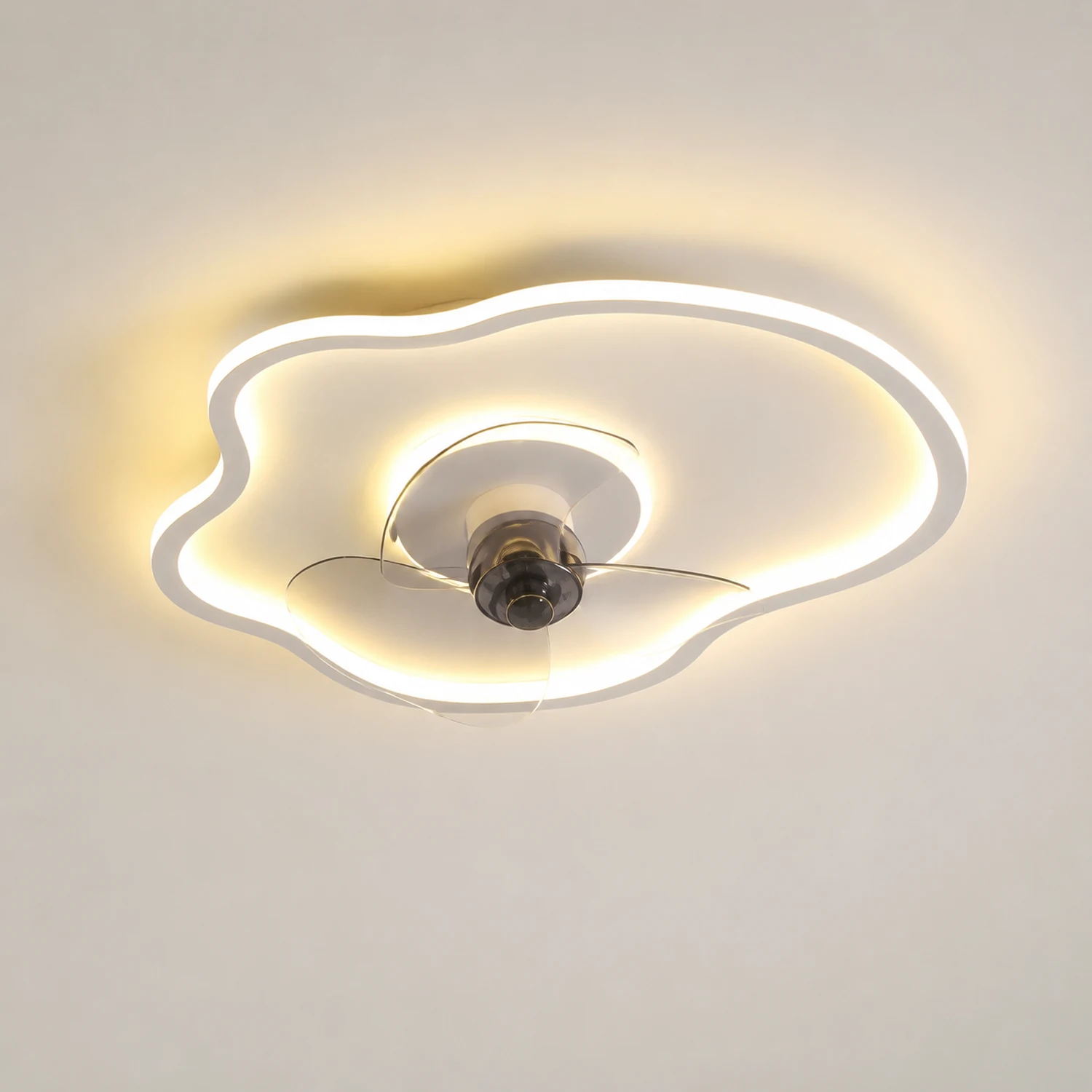 Quinn Deckenventilator mit Beleuchtung, 2 Farben, ∅41/51CM - Lumpaz