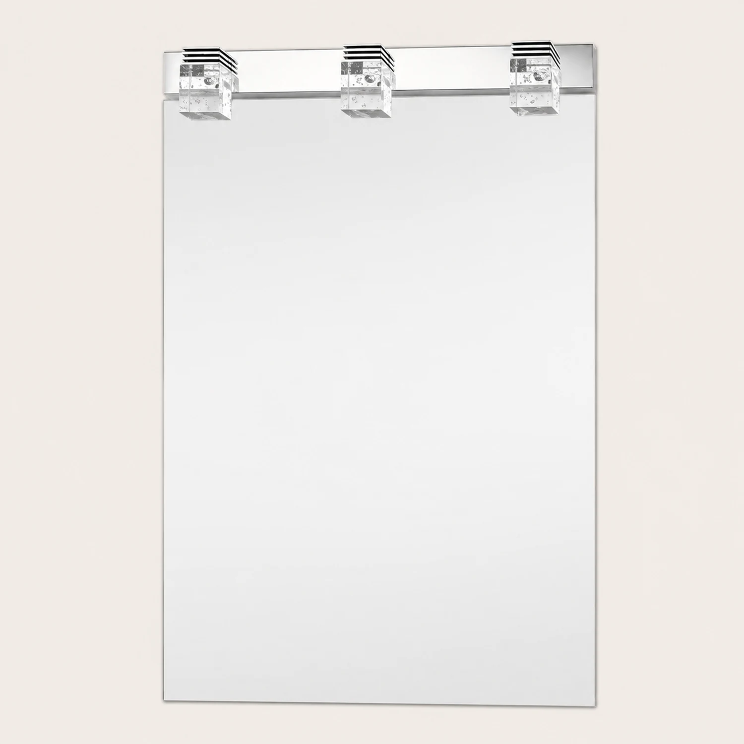 Leigh Transparente quadratische Spiegelfront Eitelkeit Wandleuchte, 1/2/3/4 -flammig - Lumpaz