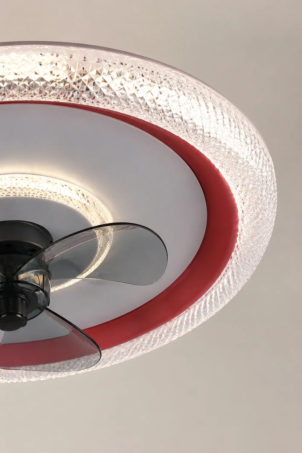 Kirsten Deckenventilator mit Beleuchtung 3-Blatt, 3 Farben, 50CM - Lumpaz