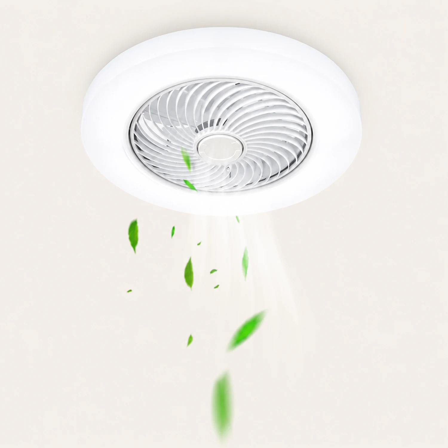 Quinn Deckenventilator mit Beleuchtung, 4 Farben, ∅45/52CM - Lumpaz