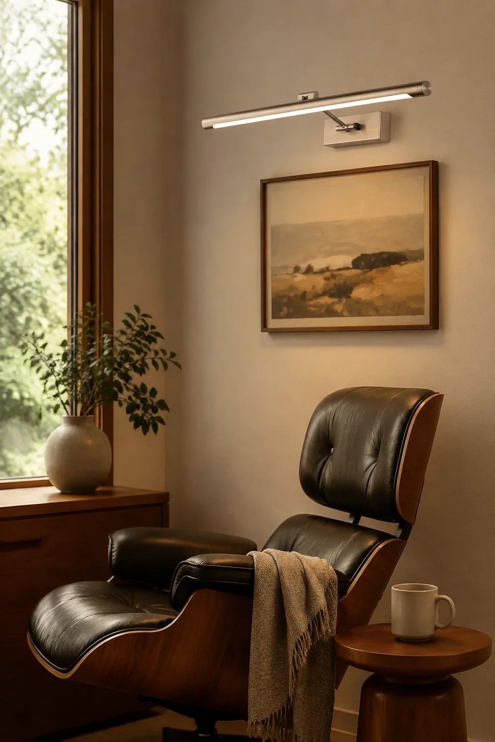 Leigh Spiegelfront Waschtisch-Wandleuchte, L 42/52/62/72CM - Lumpaz