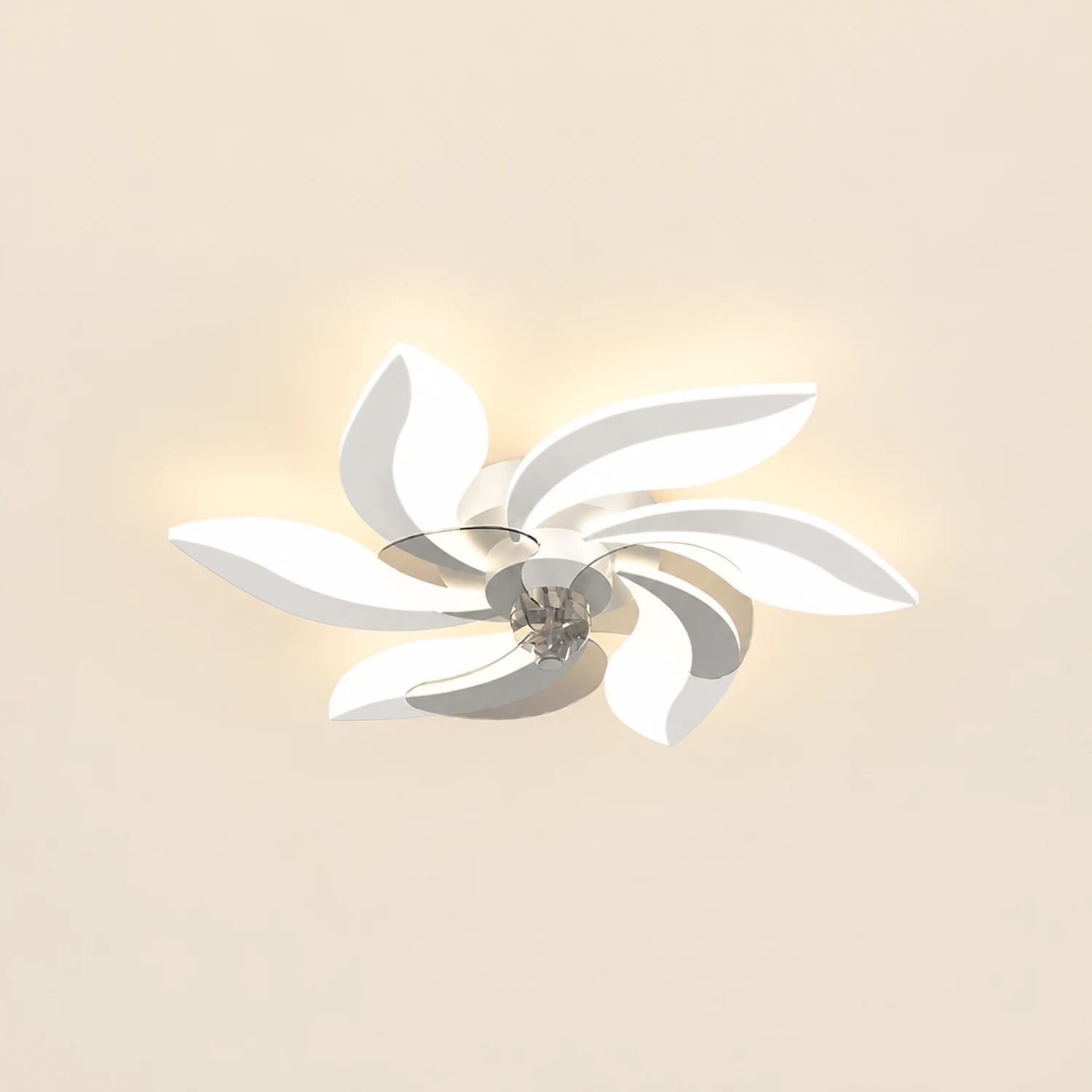 Hana Deckenventilator mit Beleuchtung Blume, 3 Farben, ∅65/68/79/90CM - Lumpaz