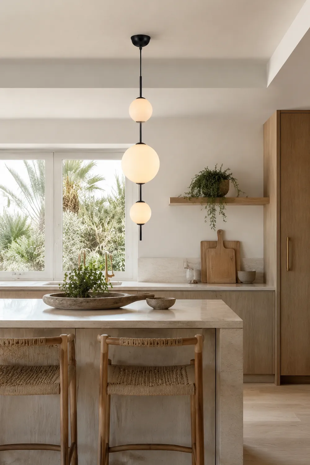 Valentina Pendelleuchte, 3 Stile, Metall & Glas - Lumpaz