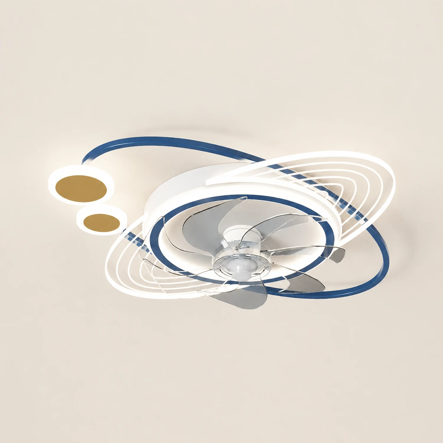 Fateh Deckenventilator mit Beleuchtung Astronaut, 3 Stile/Farben, ∅50/58CM - Lumpaz