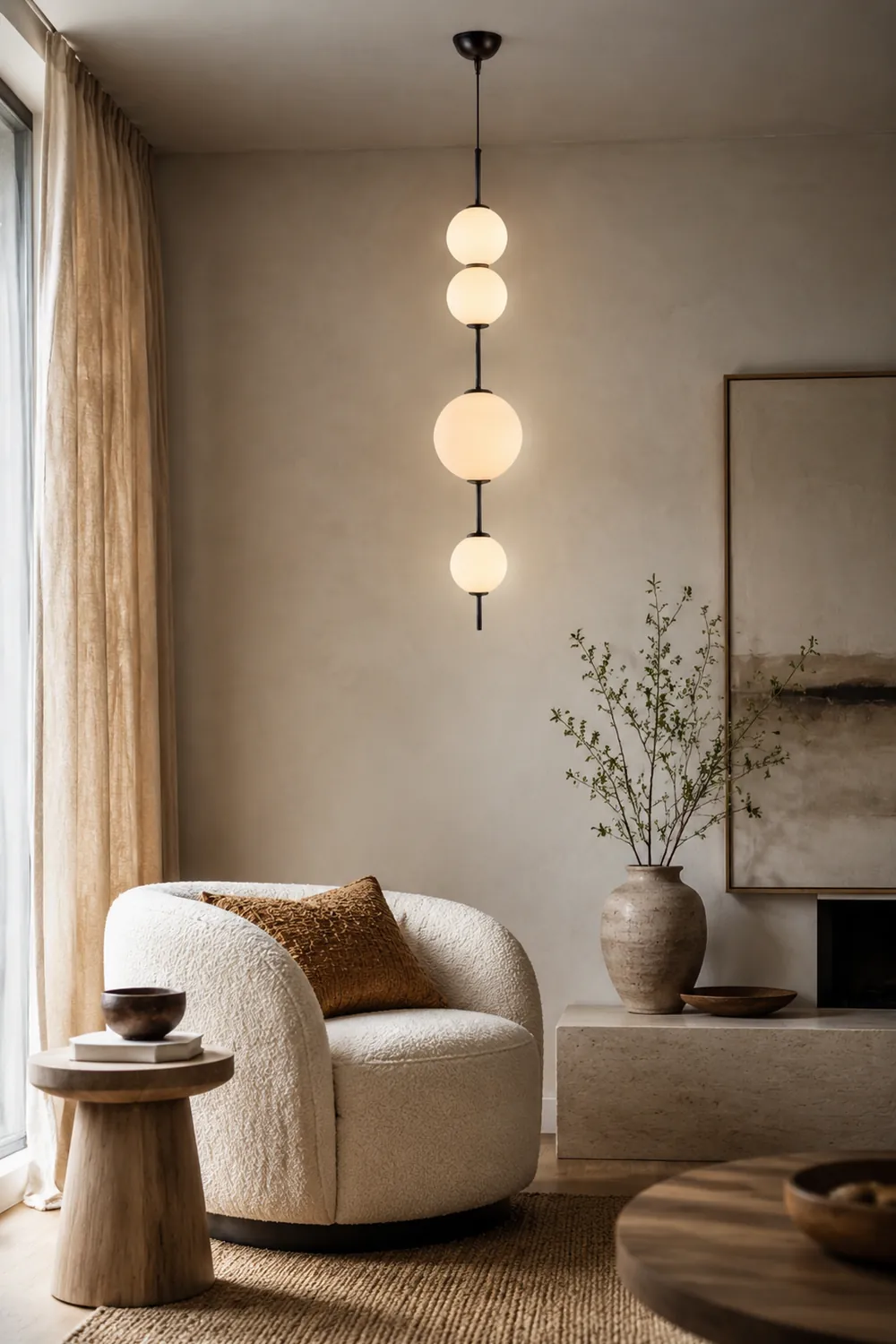 Valentina Pendelleuchte, 3 Stile, Metall & Glas - Lumpaz