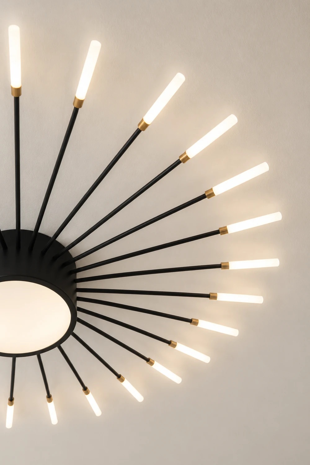 Moderne LED Deckenleuchte aus Metall Dauerhaft für Wohnzimmer - Lumpaz